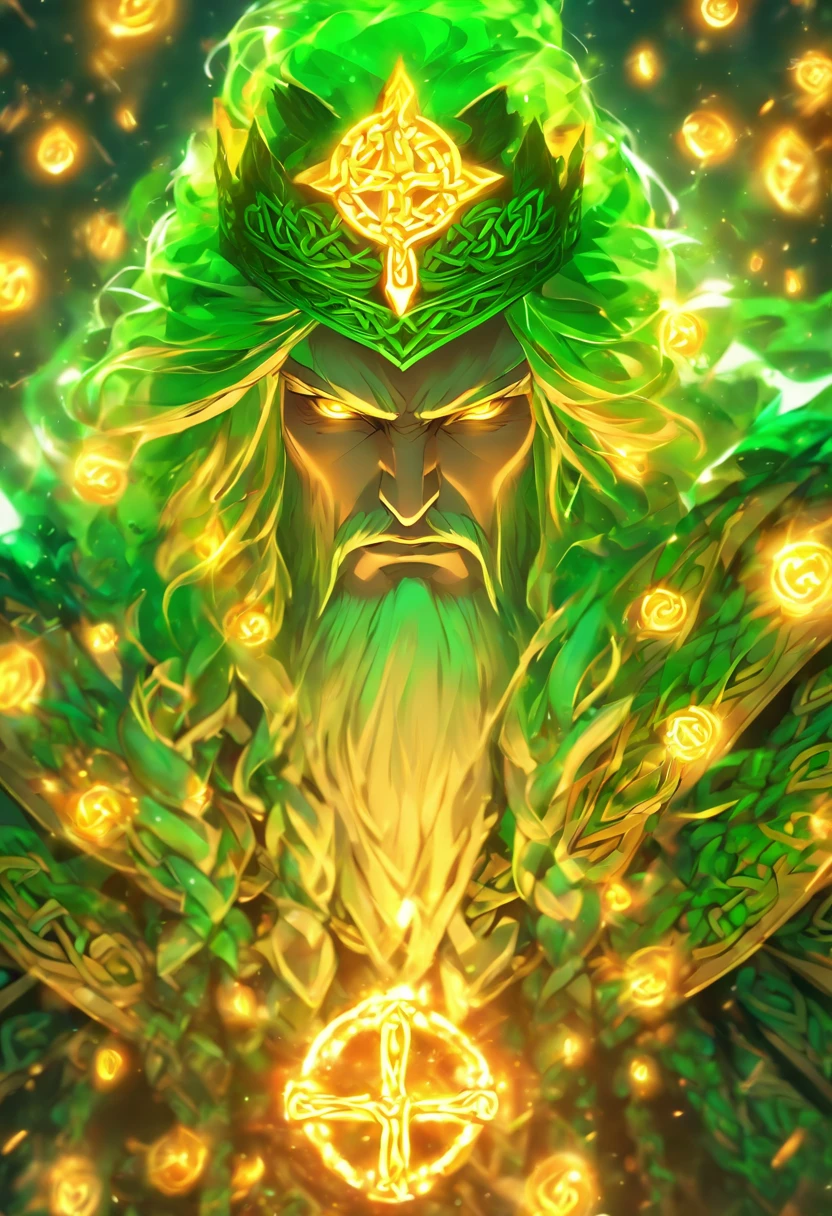 ((Celtic King))) best quality, ultra-high resolution, 4K detailed CG, master piece,King Nuada, ,Celtic clothing, Celtic mythology, ((Celtic King)) , Celtic image, aesthetic, Screen-centered