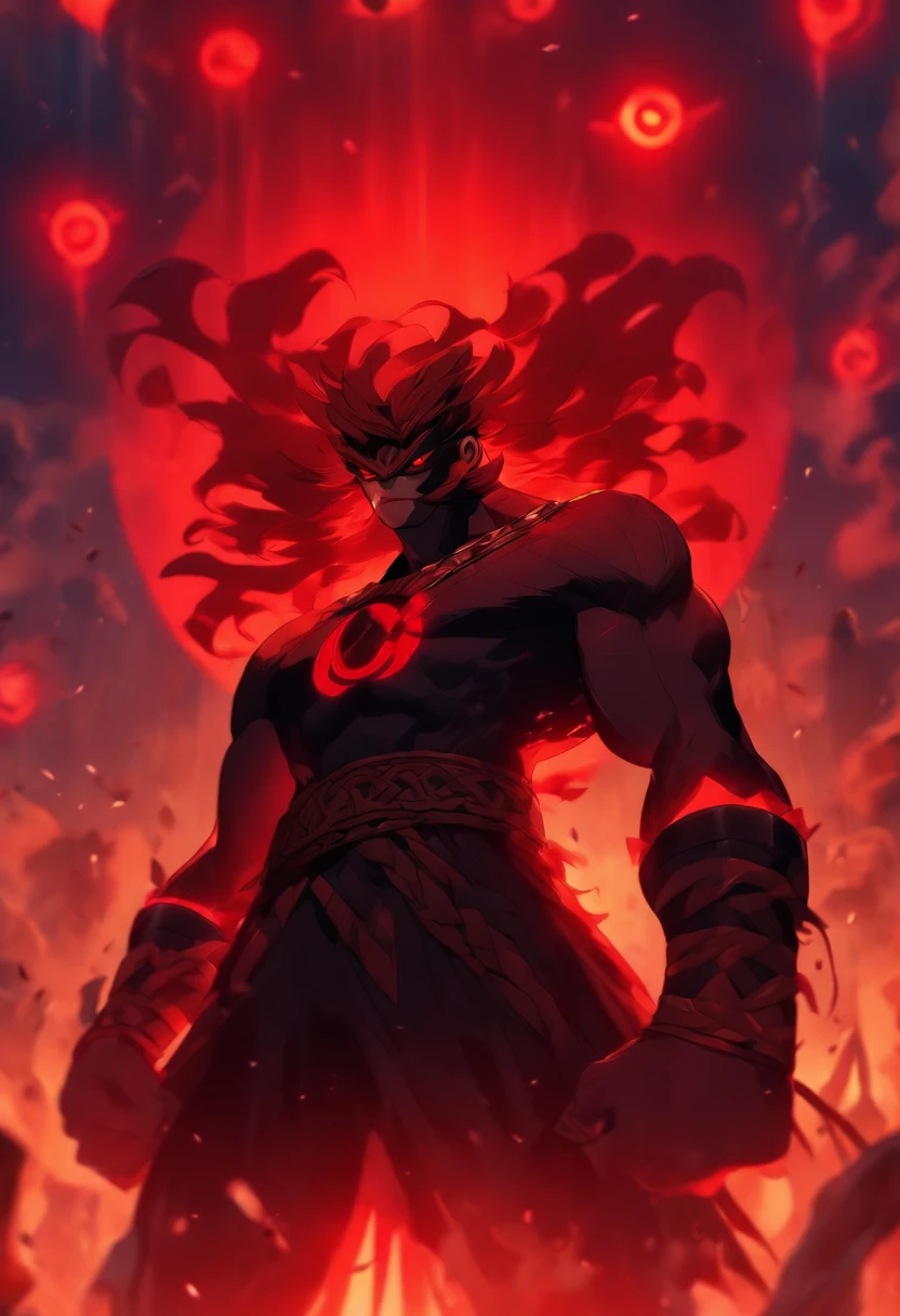 ((Cyclops))) best quality, ultra-high resolution, 4K detailed CG, master piece, Balor, Evil Eye, Celtic clothing, Celtic mythology, ((standing pose)) , full body, Celtic image, aesthetic, Centered on screen
