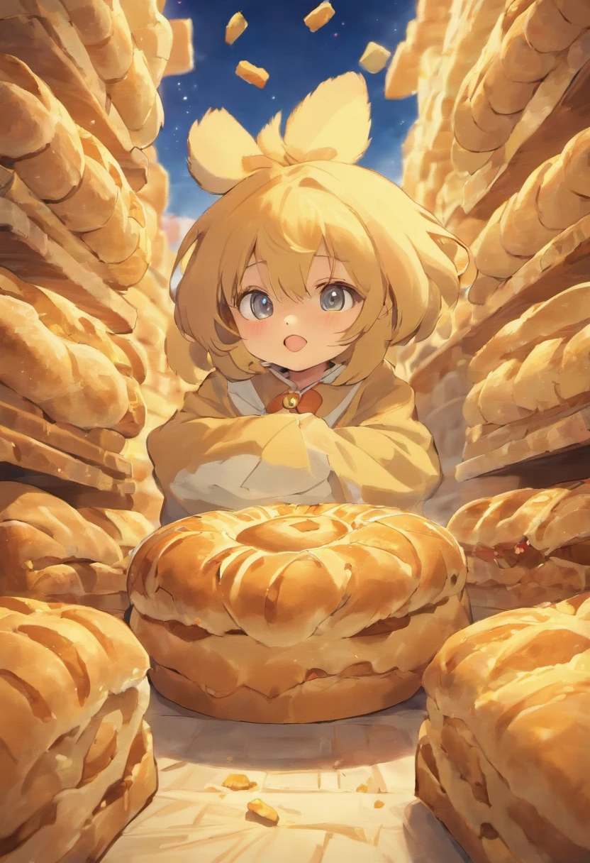 Dog made of bread