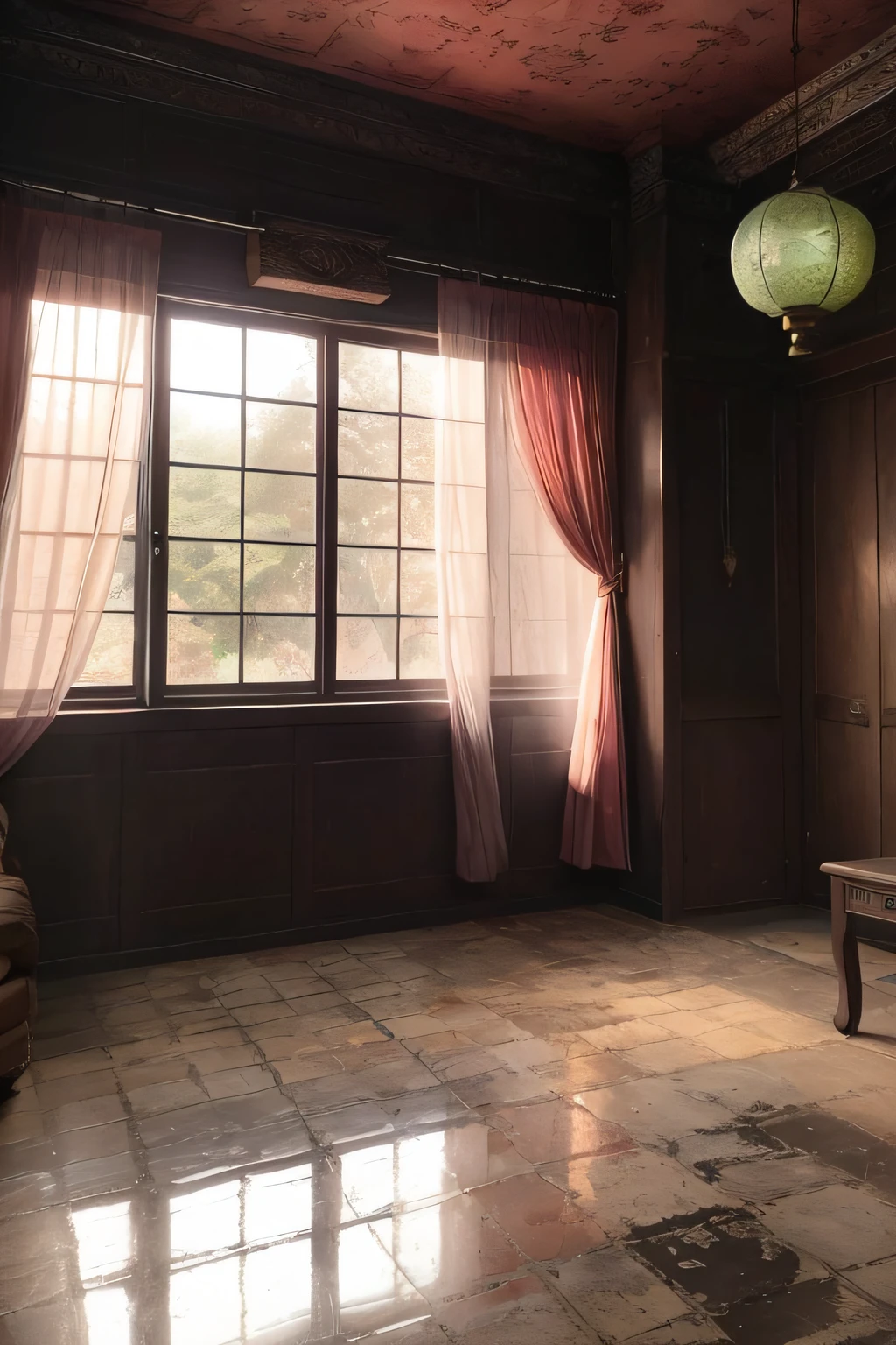Remove the lanterns,Plus old sofas