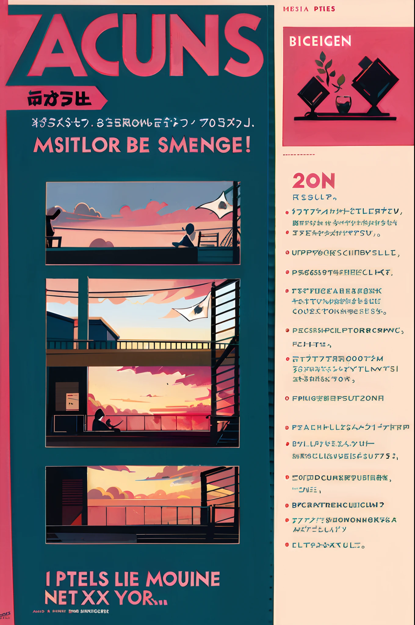 The magazine cover is simple and refreshing