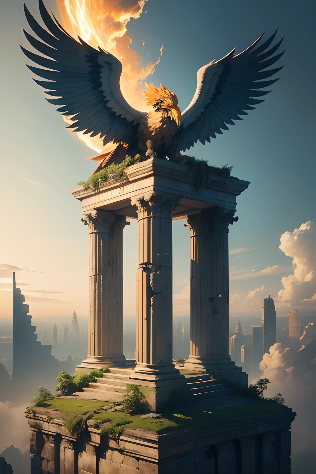 Theme:
Overcoming adversity, with a focus on continuous growth.
Key Elements:
Imagery: Ruins (e.g., broken columns) at the base. A rising element (like a phoenix or sun) symbolizing upward movement. Incorporate "8" as infinity – endless renewal.
Colors: Earthy tones for ruins; brighter colors (e.g., blues, golds) for ascent.
Design:
Position ruins at the bottom, rising element above. "RisingfromRuins8" prominently displayed, possibly integrating the "8" with the upward imagery.
Font: Strong yet elegant.
Objective:
Visual story of resilience, with "8" denoting endless potential.