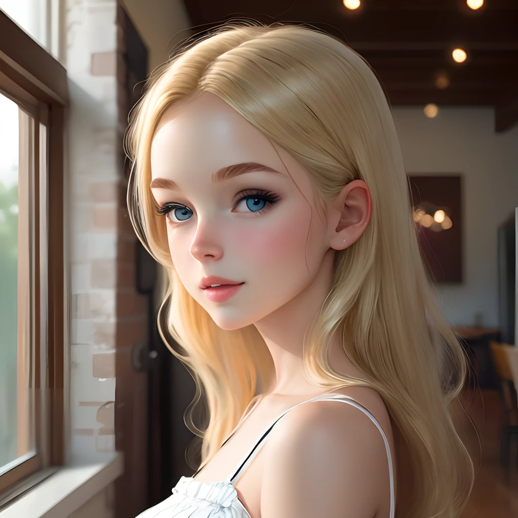 Blonde American girl