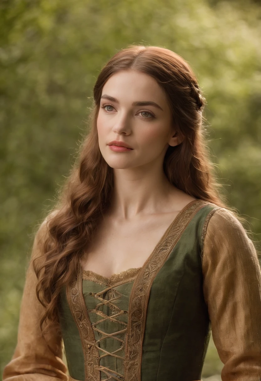 (((uma ferida avermelhada profunda atravessa sua bochecha esquerda))) tez justa, mulher em torno de 19 anos, cabelos brancos naturais, olhos verdes distintos, vestindo kohl, slender and graceful, Beautiful, luz de velas em um ambiente medieval, Ultra sharp focus, tiro realista, roupas femininas medievais, cores tetradicas (cicatriz:1.4)