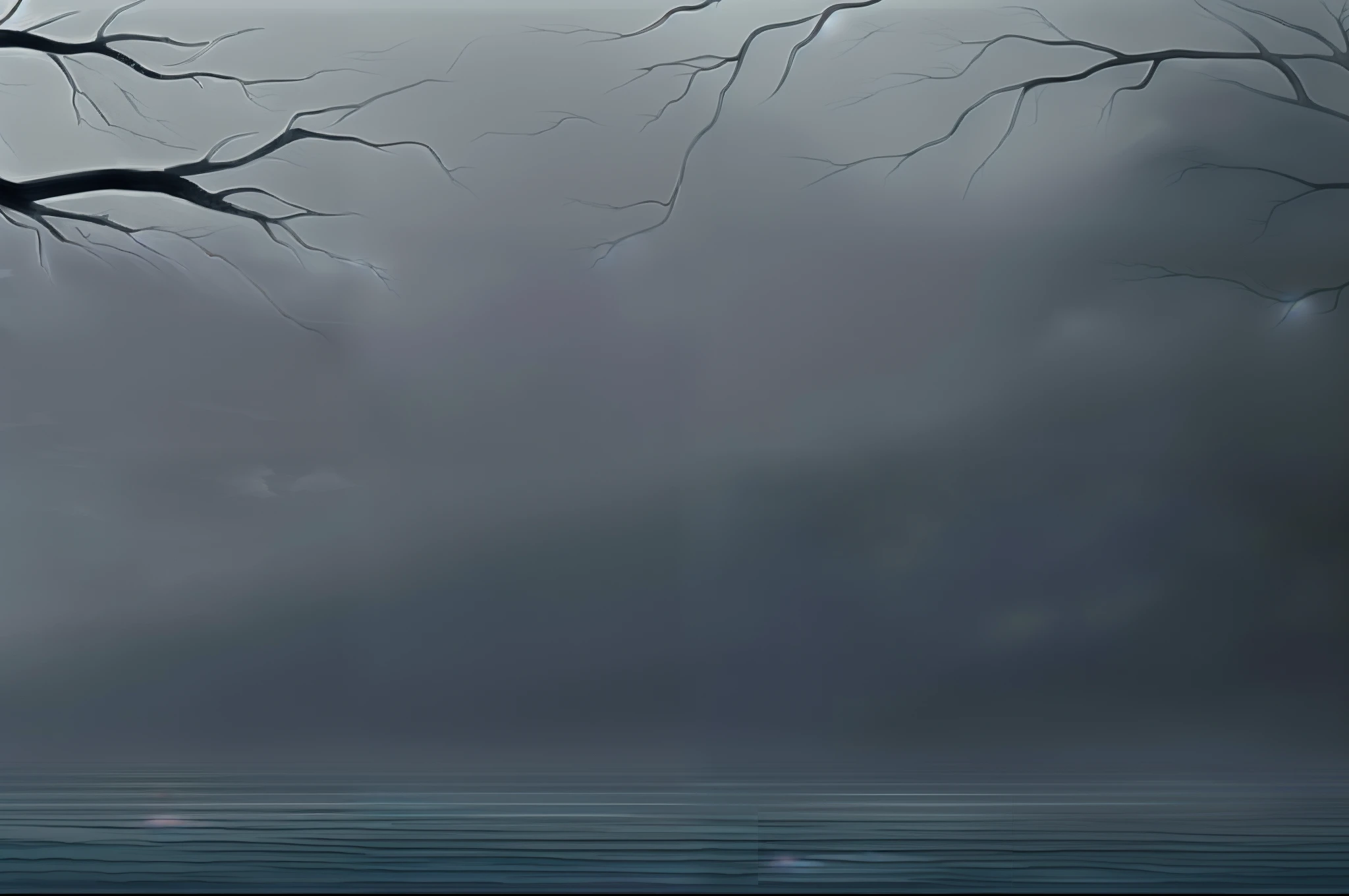 A girl with separated limbs lies on a hillside full of carrion,Gnawing carrion,Adopt a realistic style,With a gloomy scent,The girl's body is elongated,The sky is drizzling,It has super high level of detail,The colors are gray,The internal view is illuminated by broken limbs and ink