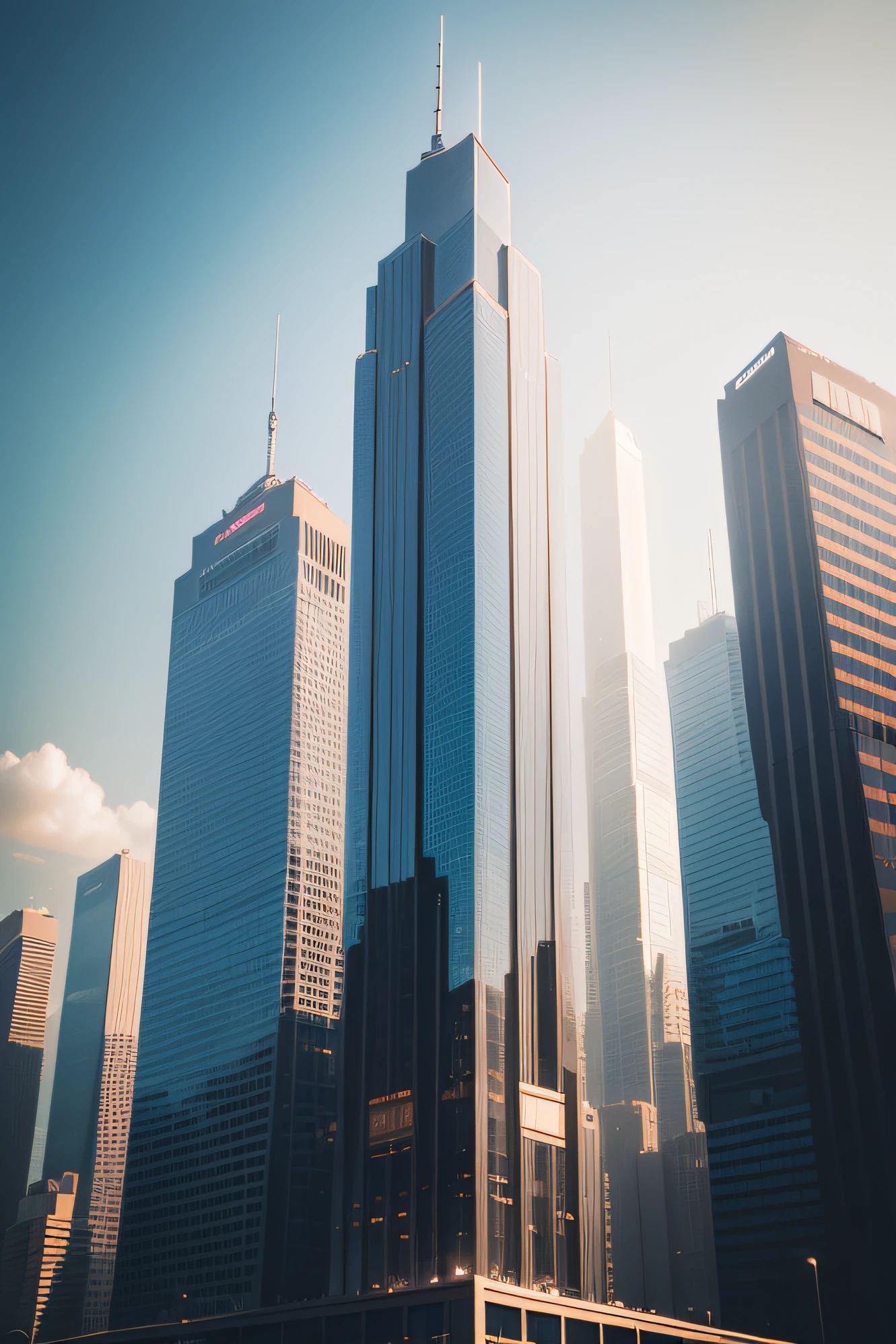 best qualtiy、The best lighting、skyscraper