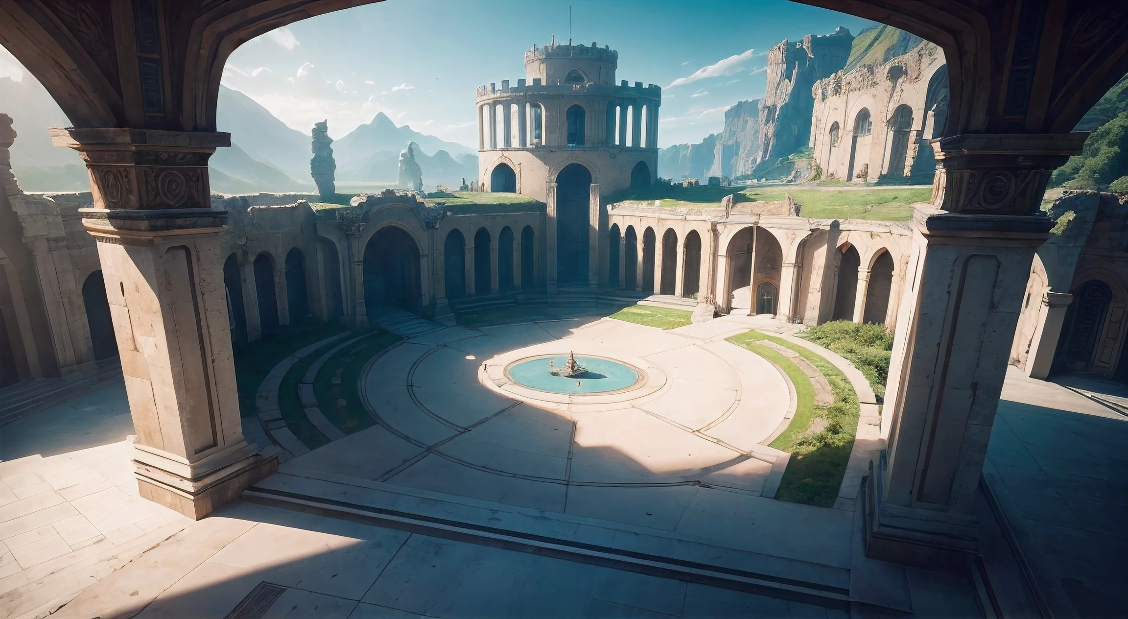 arena background, background aerial battle, odin's stone arena background, mecha floor, gymnasium background, palace background, battleground background, light kingdom backdrop, Tiled rooms, square waterways, empty floors, Empty background