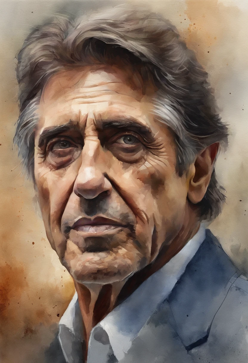 Al Pacino, Foto retrato, Directed by: Drew Tucker, Directed by: Adam Marczyński, Directed by: Alexandre Kucharsky, Directed by: Gavin Nolan, Surrealismo 8K, Directed by: Jason Felix, Yuri Shwedoff e Tom Bagshaw, arte ilustrativa, Estilo Erik Johansson