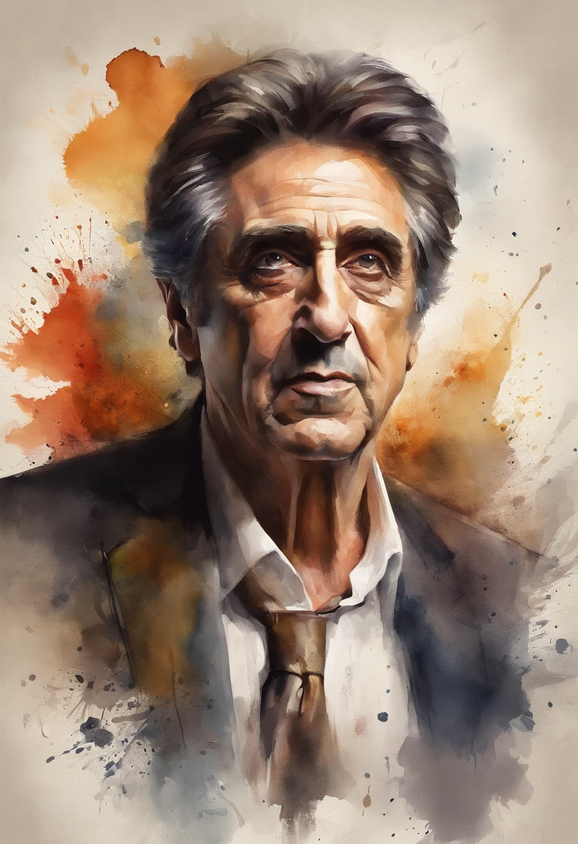 Al Pacino, Foto retrato, Directed by: Drew Tucker, Directed by: Adam Marczyński, Directed by: Alexandre Kucharsky, Directed by: Gavin Nolan, Surrealismo 8K, Directed by: Jason Felix, Yuri Shwedoff e Tom Bagshaw, arte ilustrativa, Estilo Erik Johansson