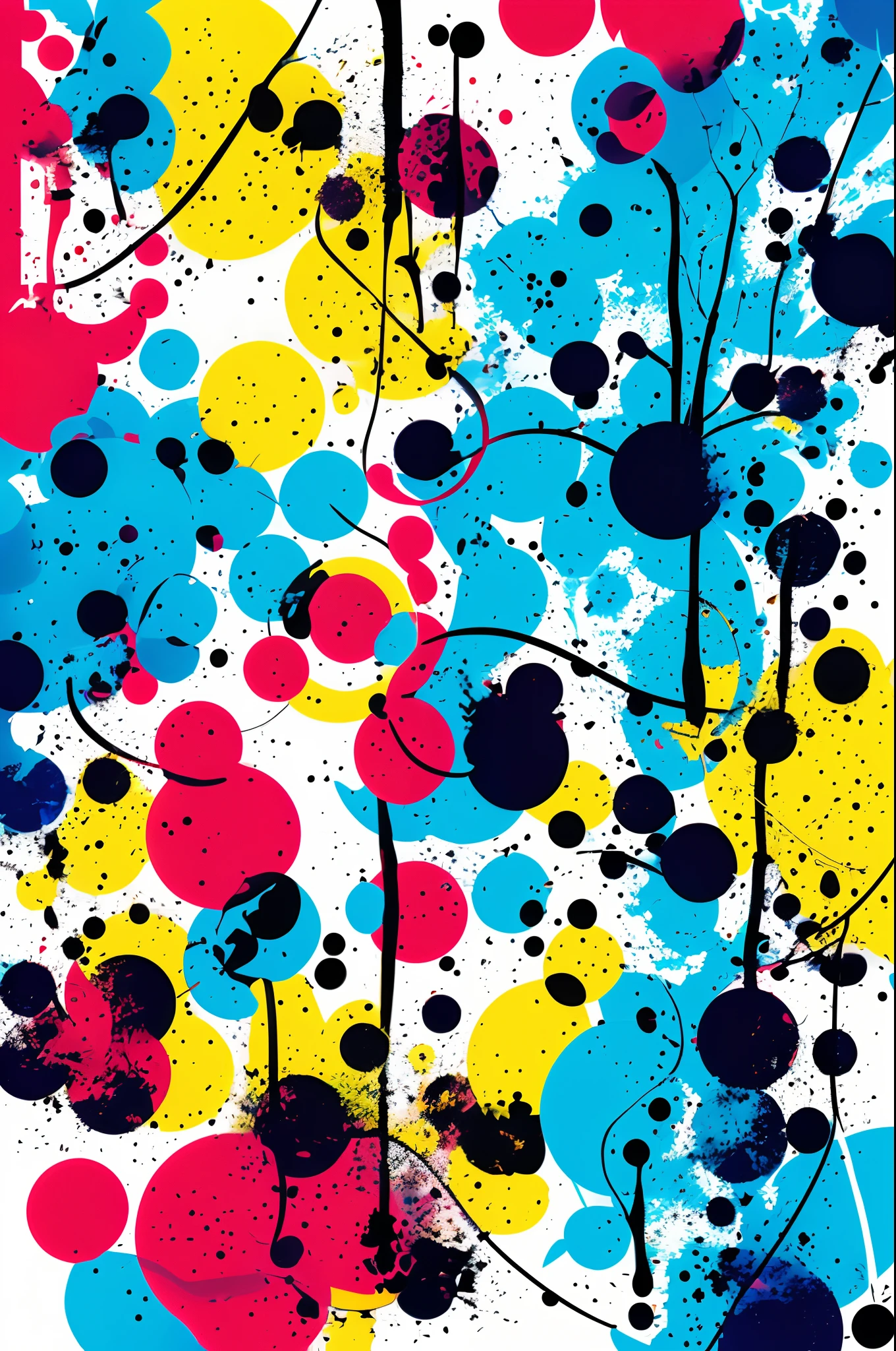 Abstract art, simple lines, color blocks, splash ink, photography, super image quality, magazine cover