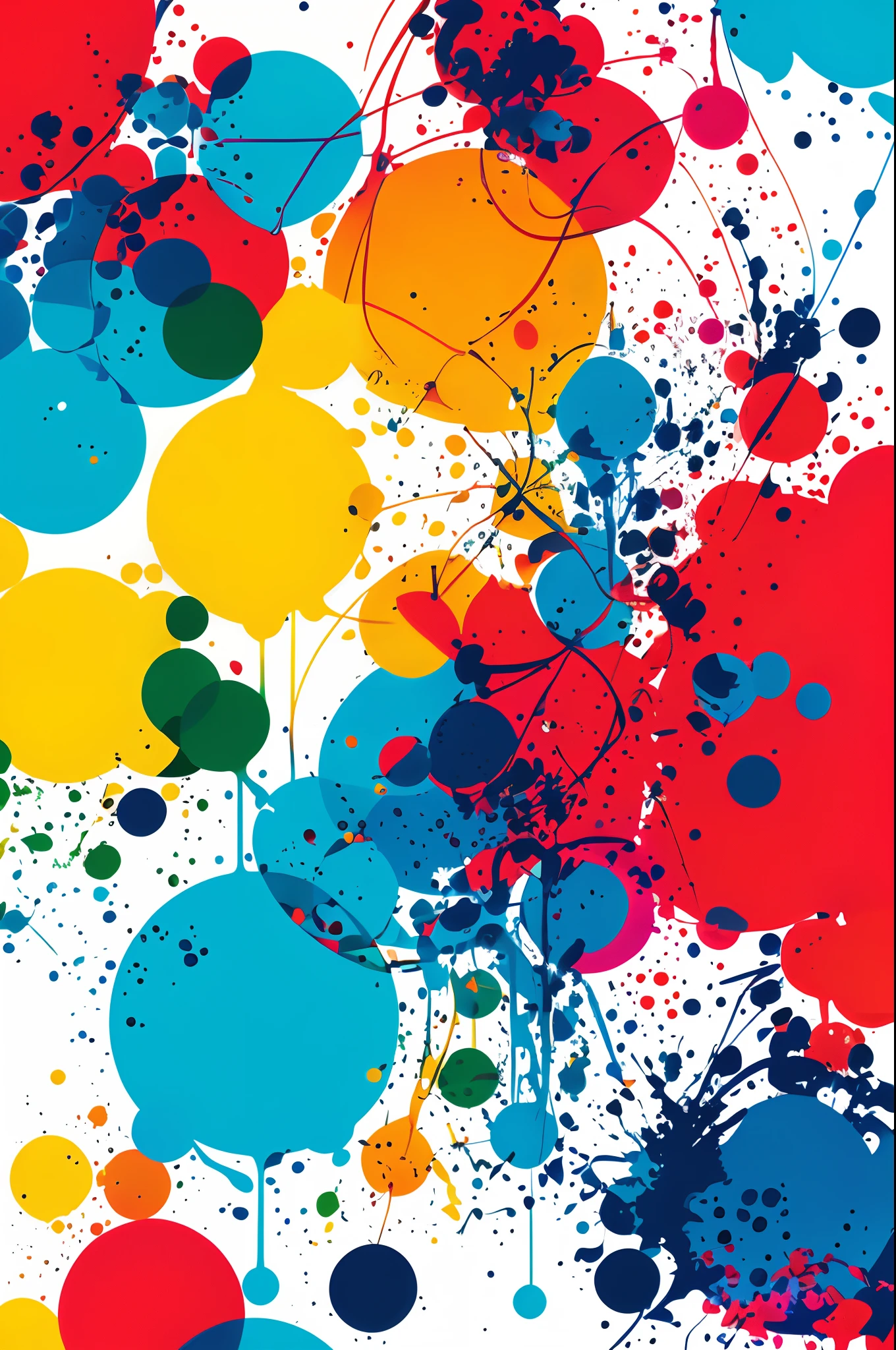 Abstract art, simple lines, color blocks, splash ink, photography, super image quality, magazine cover