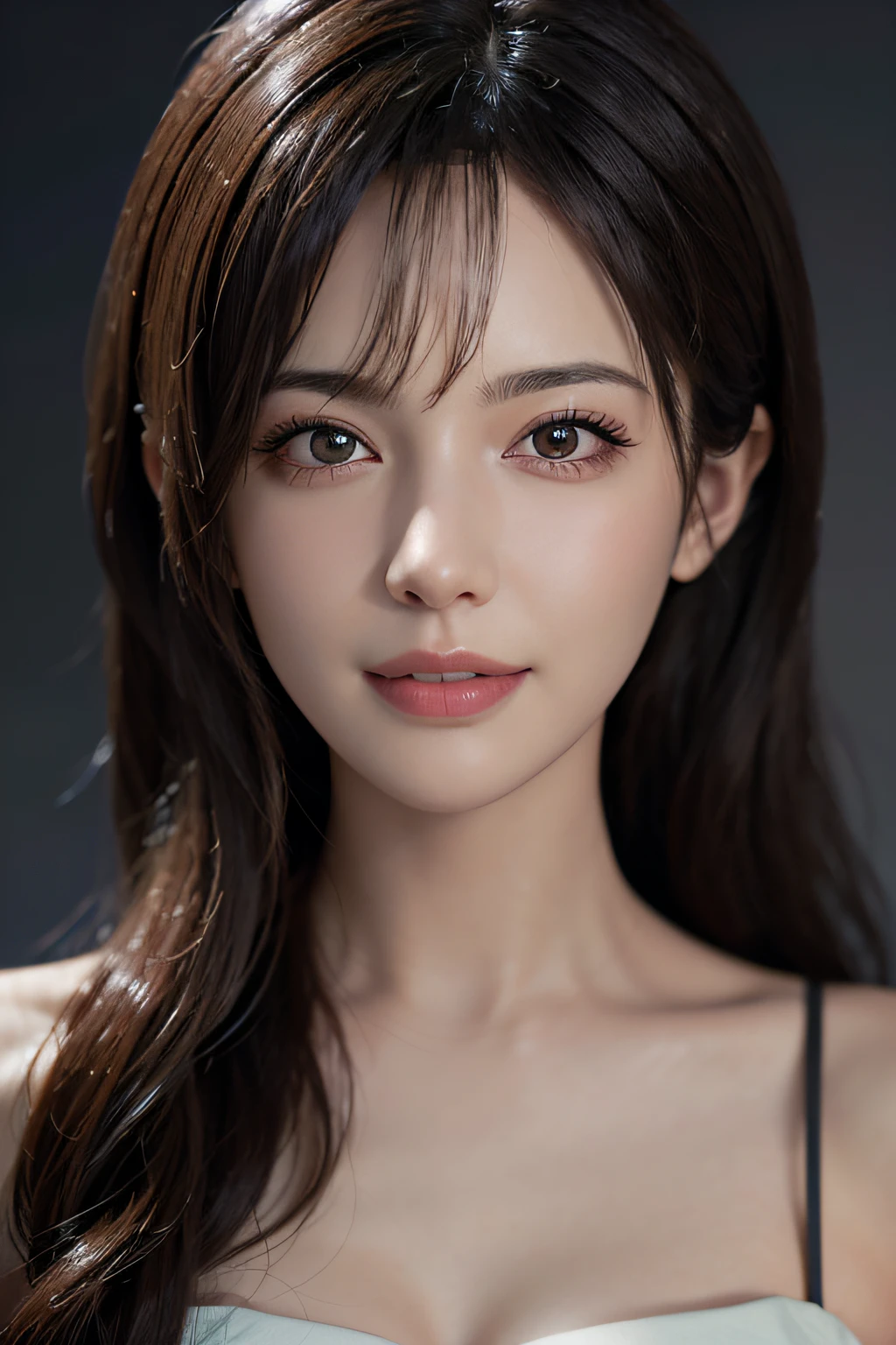 (Masterpiece: 1.3), (8k, photorealistic, RAW photo, top quality: 1.4), (1girl), beautiful face, (realistic face), (black hair), beautiful hairstyle, realistic eyes, beautiful detail eyes, (realistic skin), beautiful skin, absurdity, attractive, ultra high resolution, ultra realistic, high definition, golden ratio, whole body, smiling teeth are visible, beautiful smile,