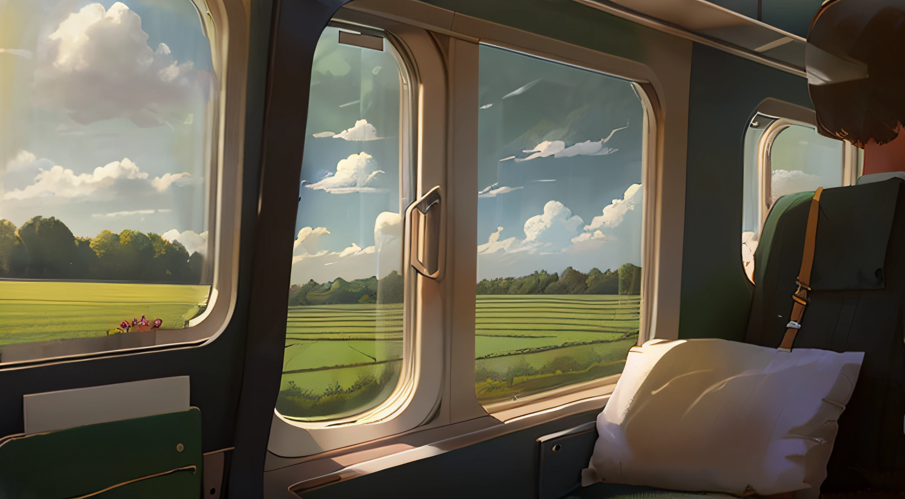 country field in the window