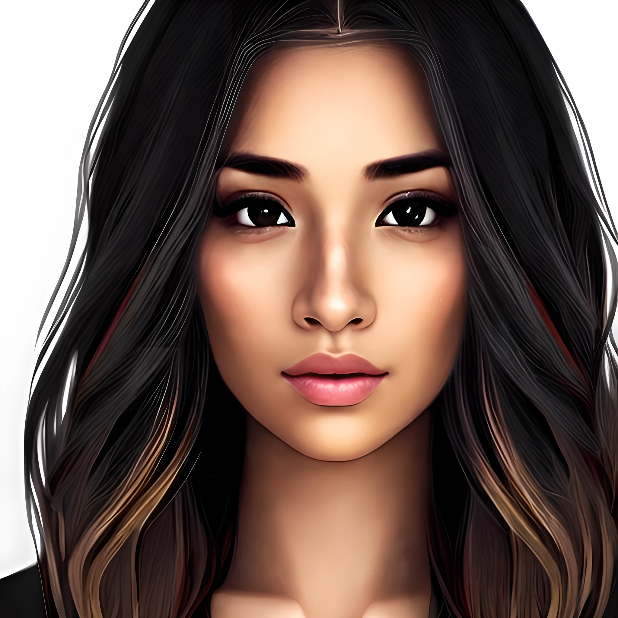Realistic photo with this face and whole figure