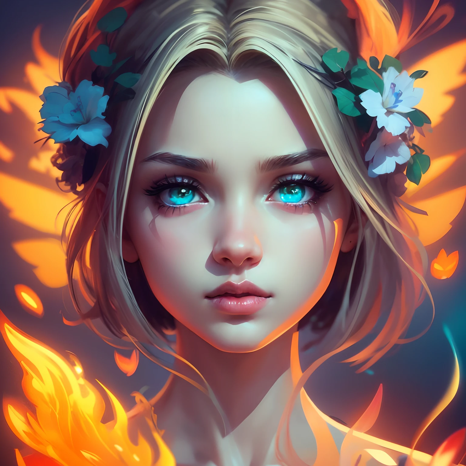 8k, realistic, ultra quality, beatiful girl, Stern anime girl, (Highest Quality, Amazing Details:1.25), cinematic lighting, unique, high-quality,  ultra detailed eyes, ultra detailed face, ultra detailed lips, ultra detailed lipstick, ultra detailed makeup, 18 years girl,