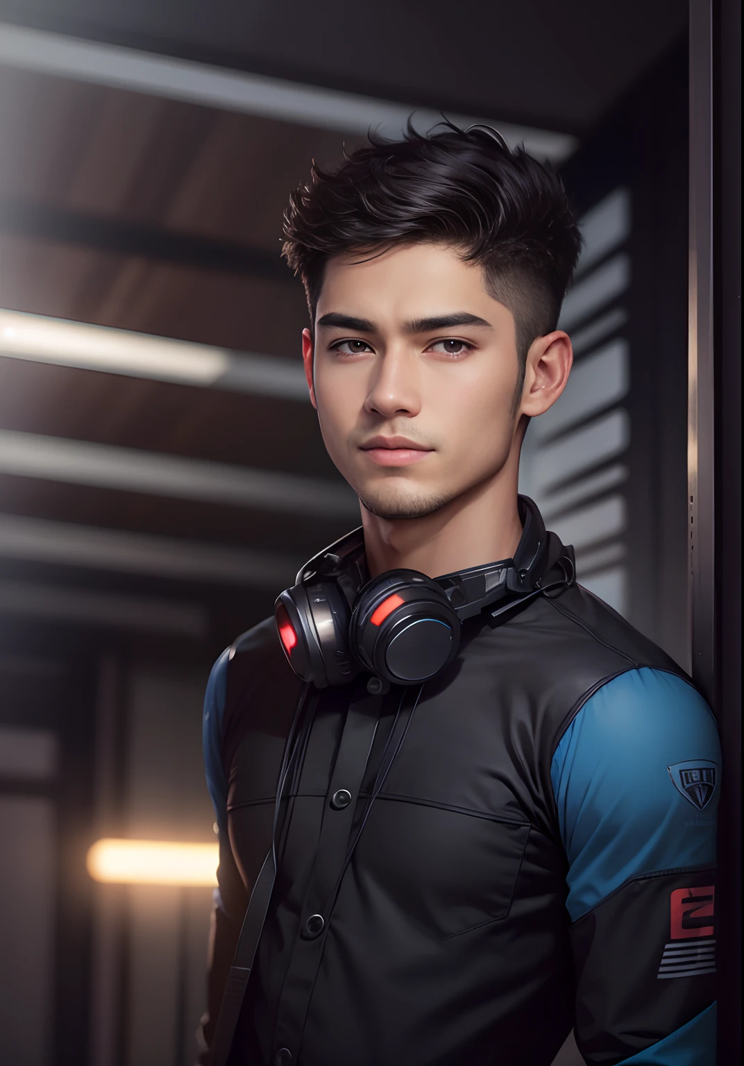 handsome boy teknologi change back ground