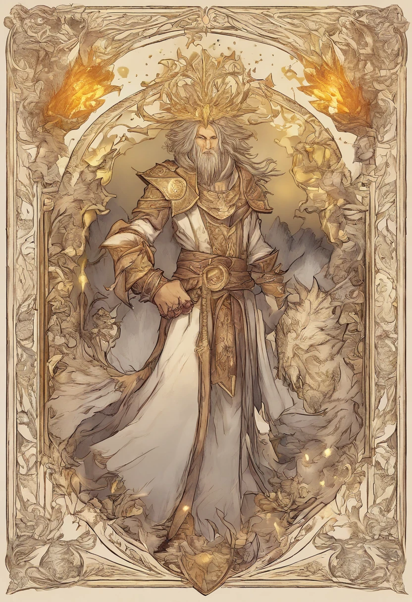 Warlock, Press the Attack, golden glowing, spikes, bright glowing sun spike magic, masterpiece, best quality