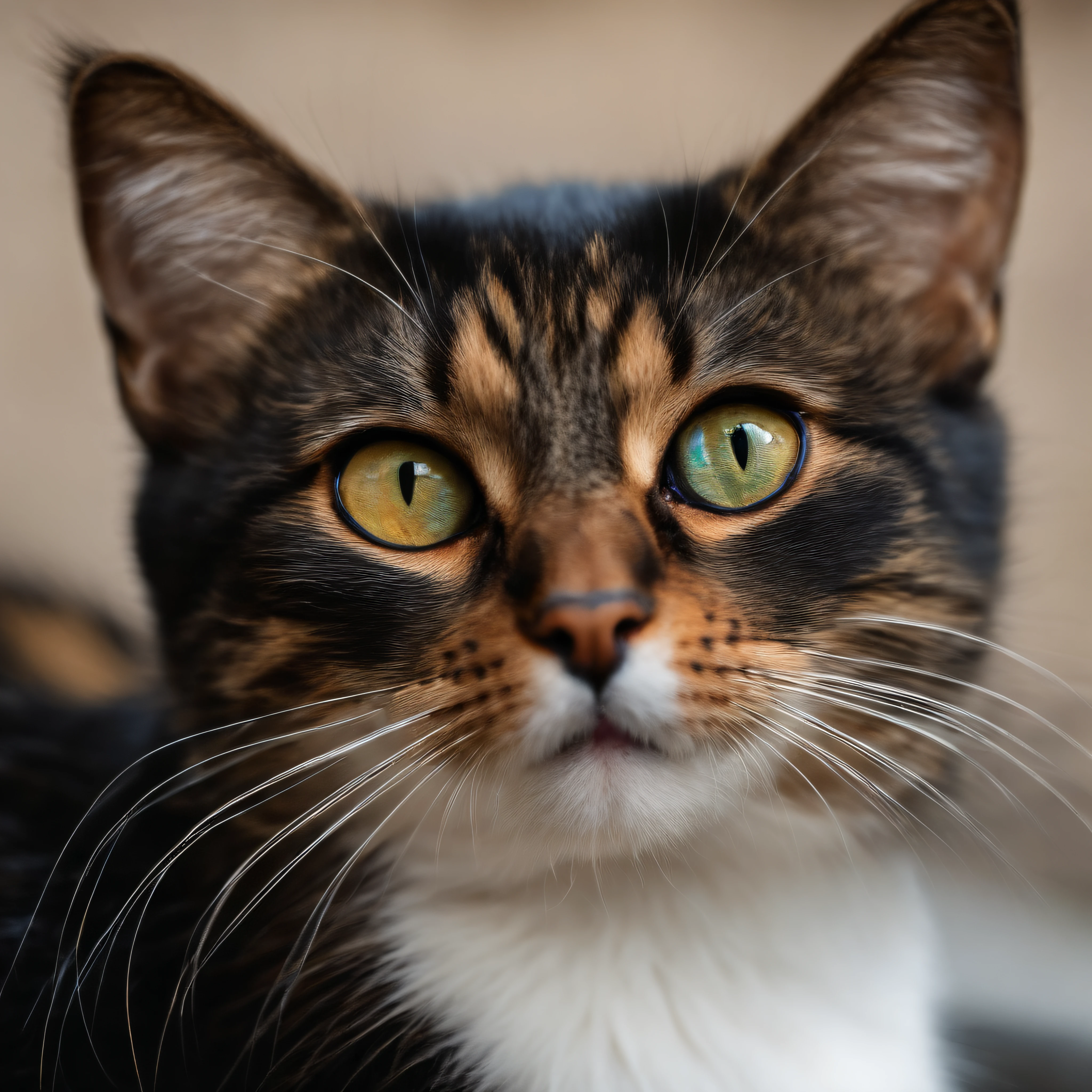 Mischievous cat, Odd Eye, Like real photos