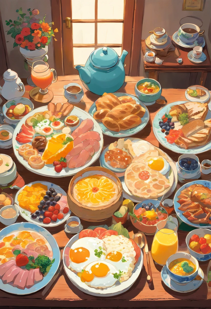 "breakfast spread" japanese style