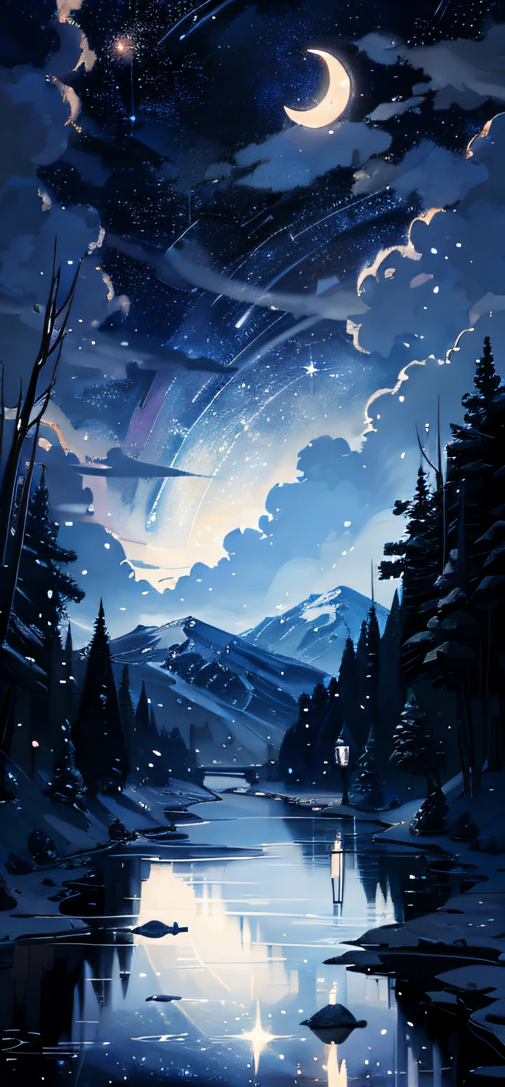 night sky, stars