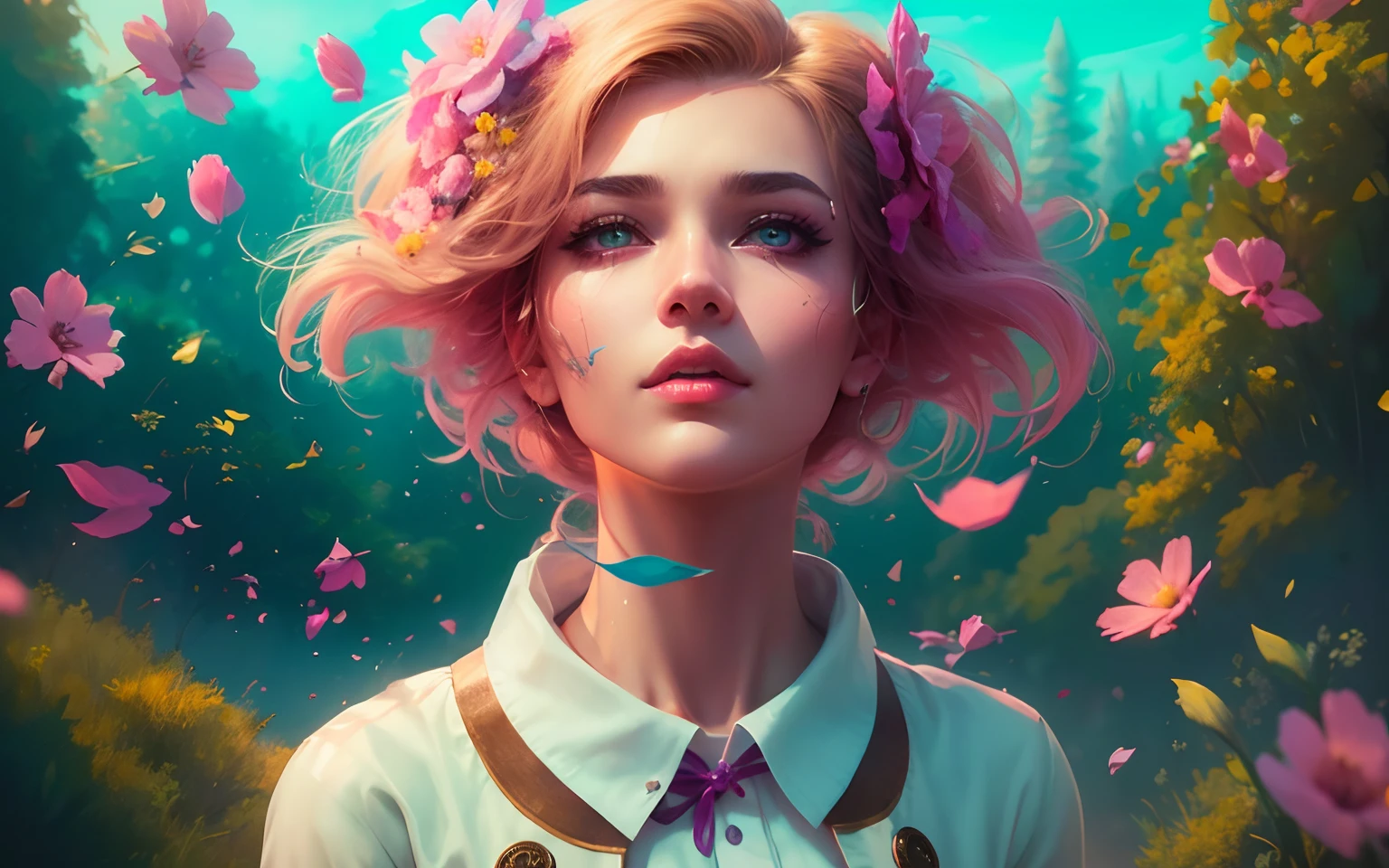 8k, realistic, ultra quality, beatiful girl, Stern anime girl, (Highest Quality, Amazing Details:1.25), cinematic lighting, unique, high-quality, ultra detailed eyes, ultra detailed face, ultra detailed lips, ultra detailed lipstick, ultra detailed makeup, 18 years girl,