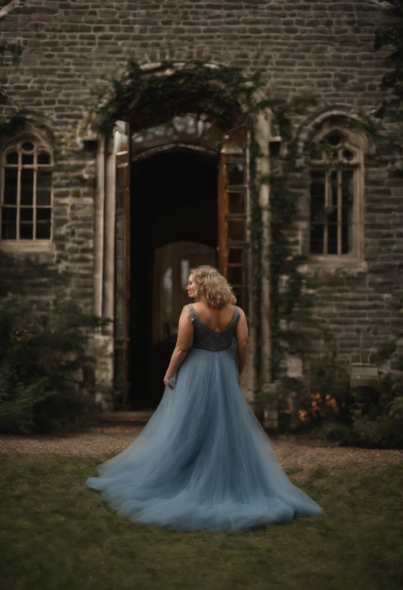 giant tall ,curvy black thick woman ,taller than normal door,very long legs,high heels,big hips,big thighs,blue eyes.long hair,blond,taller than a normal door,her head above the door,standing up.full body picture
