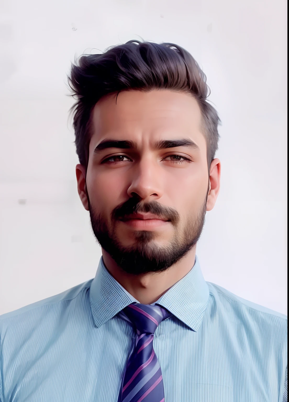 Posing in hi tech city in suits of men