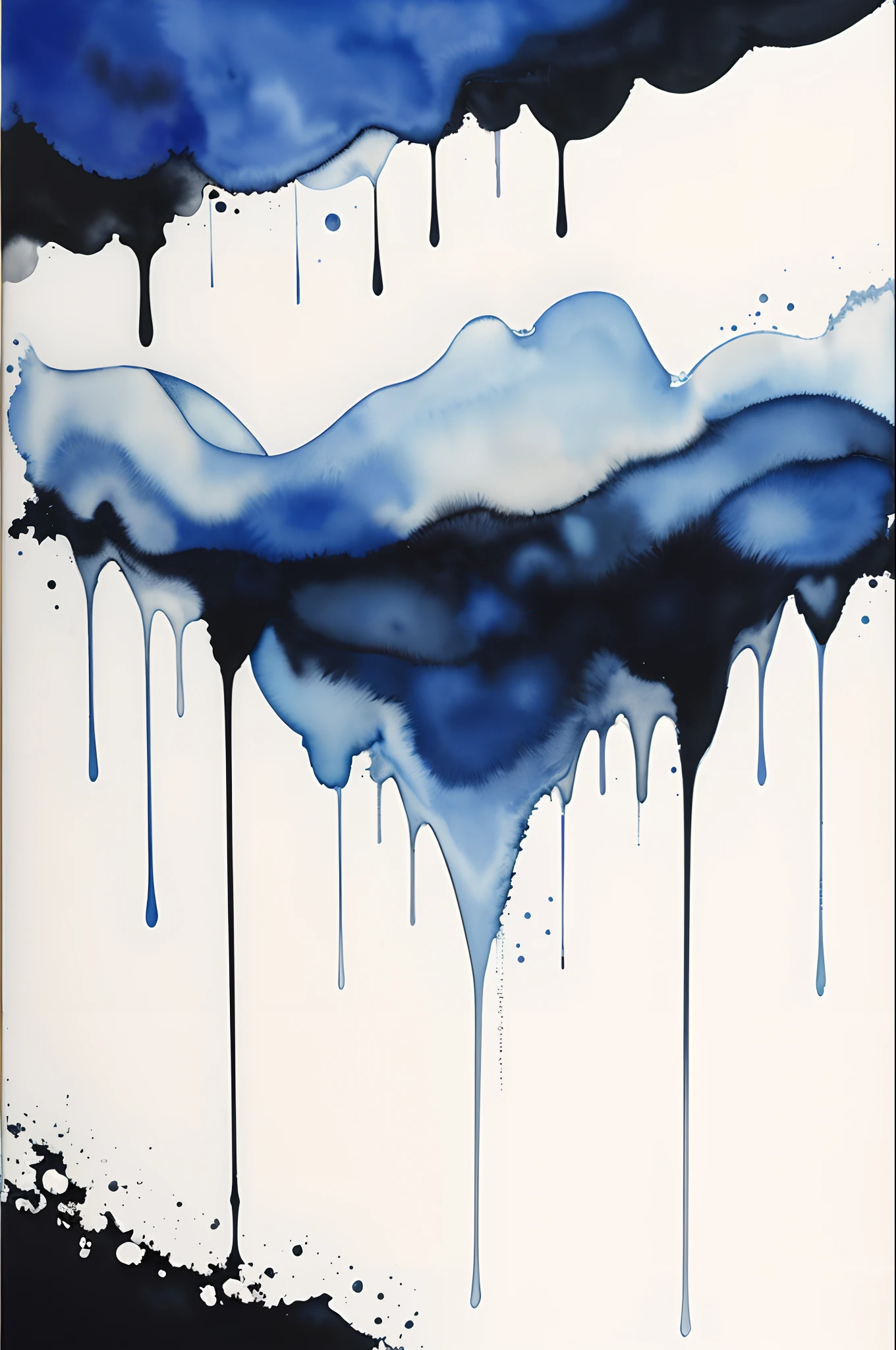 Symbolic abstraction, ((Hi-Res)), ((masuter piece)), ((Best Quality)), (Very detailed)), Large file size, fulcolor, extreme light and shadows, in the midnight, Abstract watercolor painting