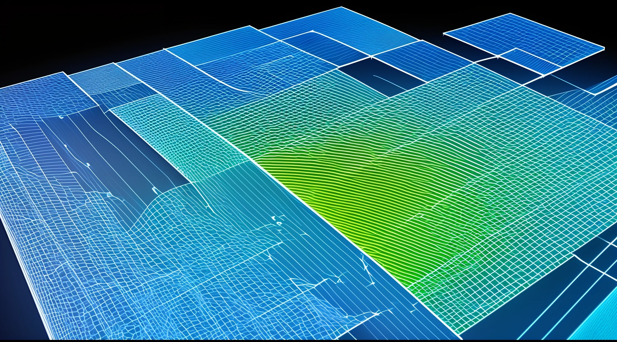 Engaging 3D visualization featuring stunning graphs、glinting