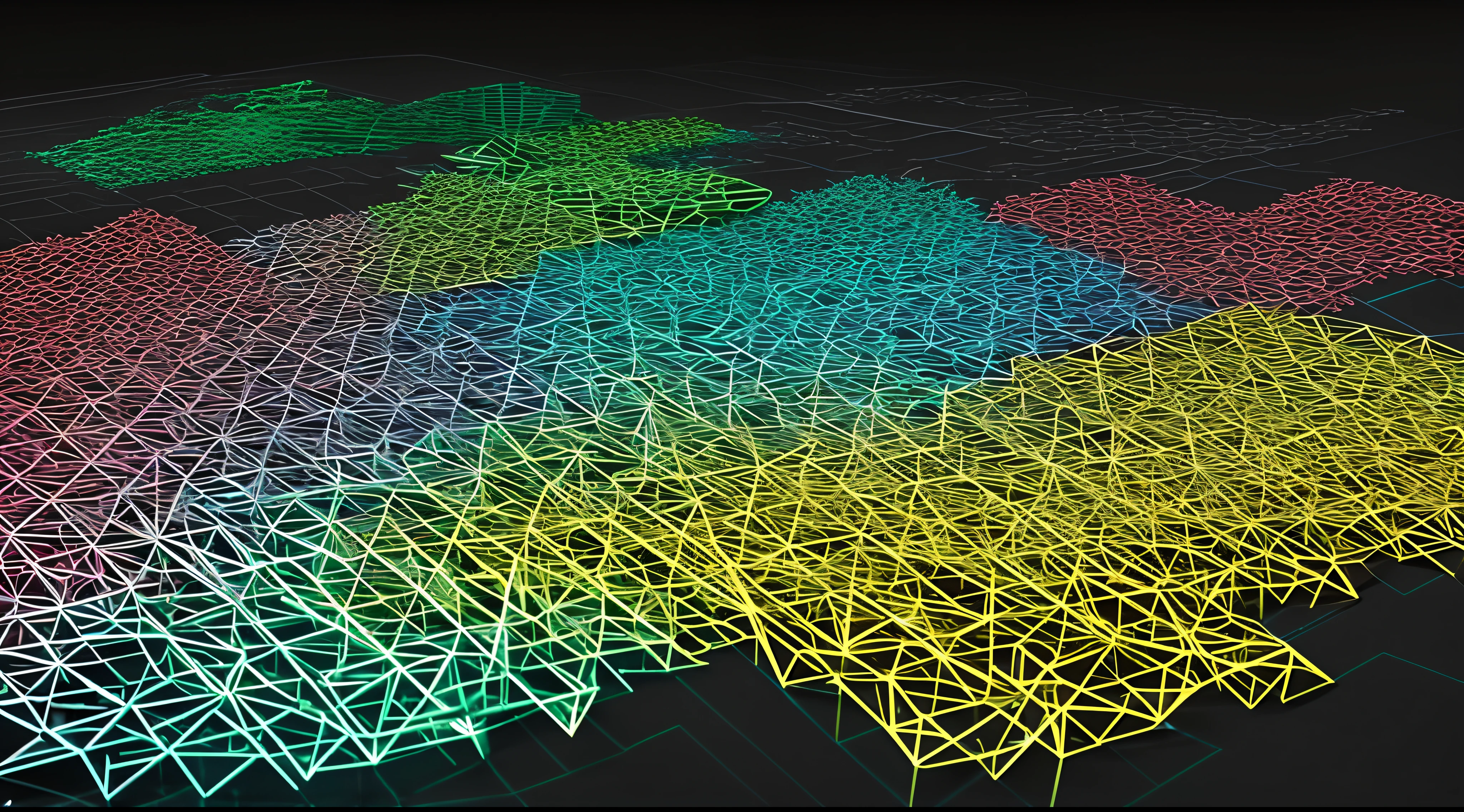 Engaging 3D visualization featuring stunning graphs、glinting