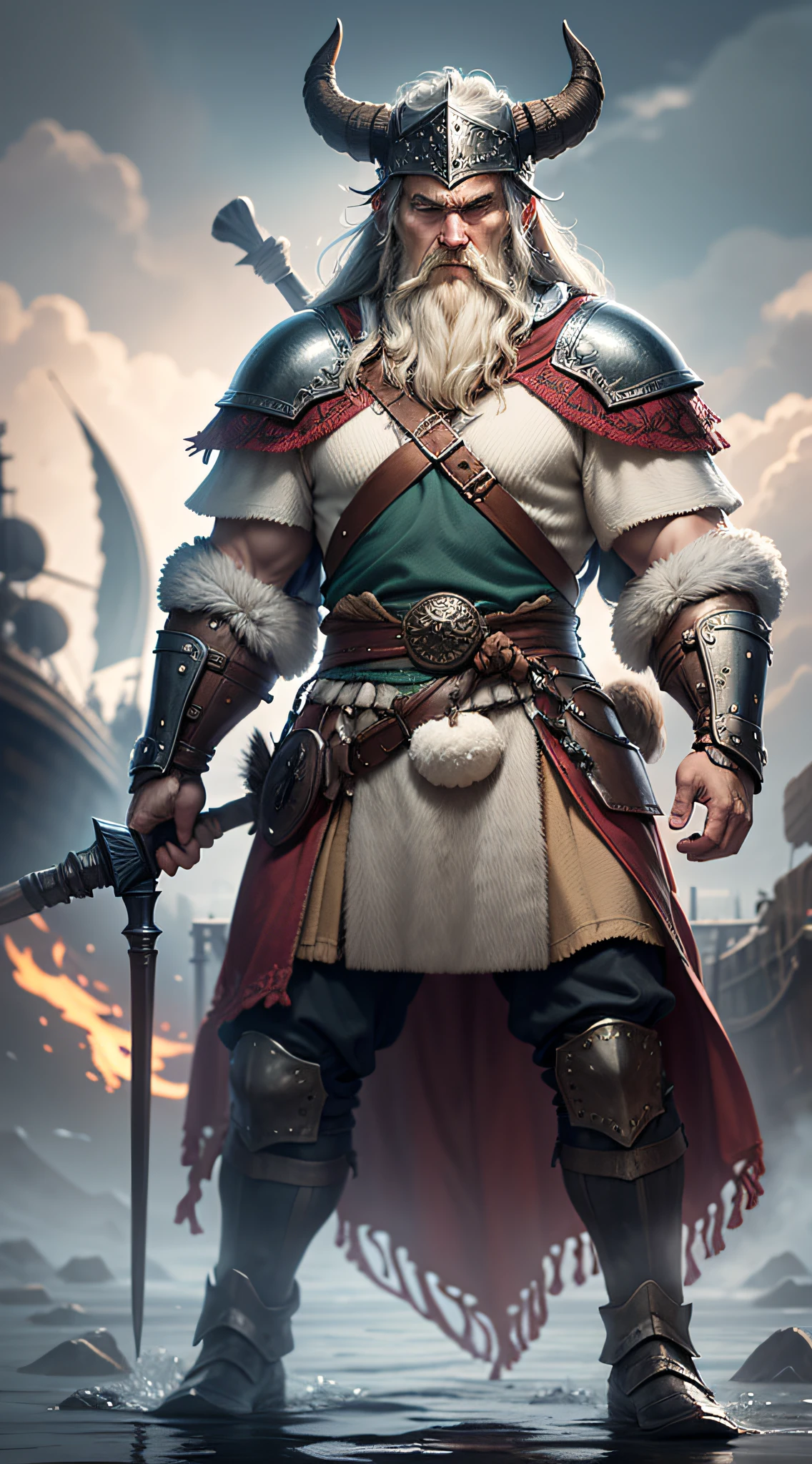 Picture a group of Viking warriors clad in their distinctive attire, standing proudly before a ship on a misty northern shore. These fierce Norsemen are known for their fearsome reputation in battle. Yet, contrary to popular belief, they do not wear horned helmets. Their helmets are simple, practical designs made of metal, featuring a protective skullcap but devoid of horns. The Vikings' true symbols of strength lie in their sturdy shields, mighty axes, and unyielding spirit. As they prepare to set sail on their longships, their determination and warrior ethos shine through, revealing a story of exploration, conquest, and cultural richness that extends far beyond the mythical horned helmets