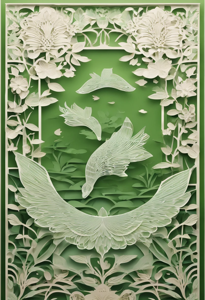 Vector graphics,vectorial,Graphic illustration,Flat noise style,Vector illustration,lotuses,ponds,Lotus on both sides,Water flows in the middle,frogs,The fish,illustration,scenecy,poster for,gracefulness,The color is bright,Green