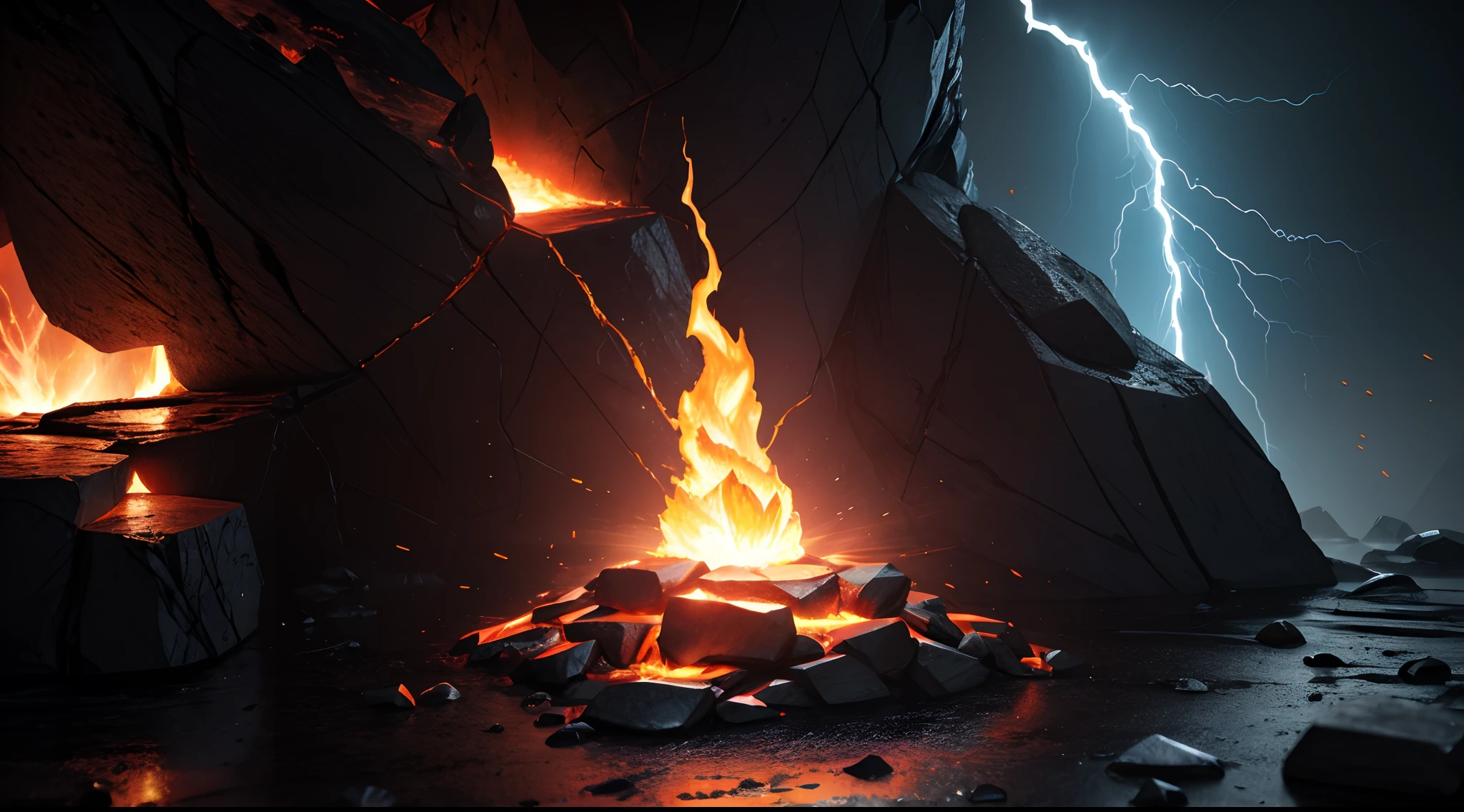 iPhone smartphone overheating, glowing like magma, cracking with thunder within, close up, photorealistic, hyperrealism, vray, unreal engine, professional photography, DSLR, HDR