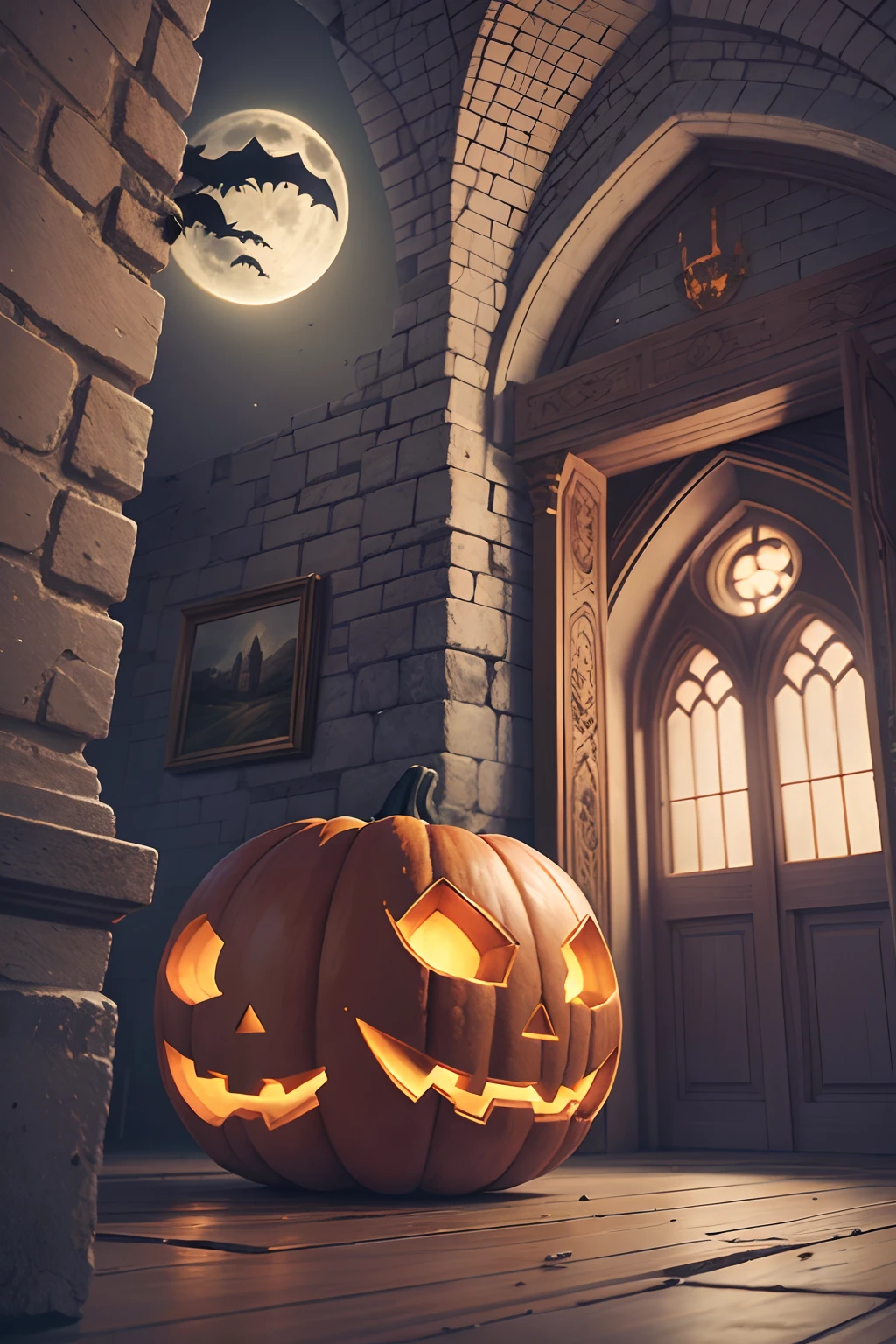 Game Locations: Castle, Moon, Prison, Halloween atmosphere