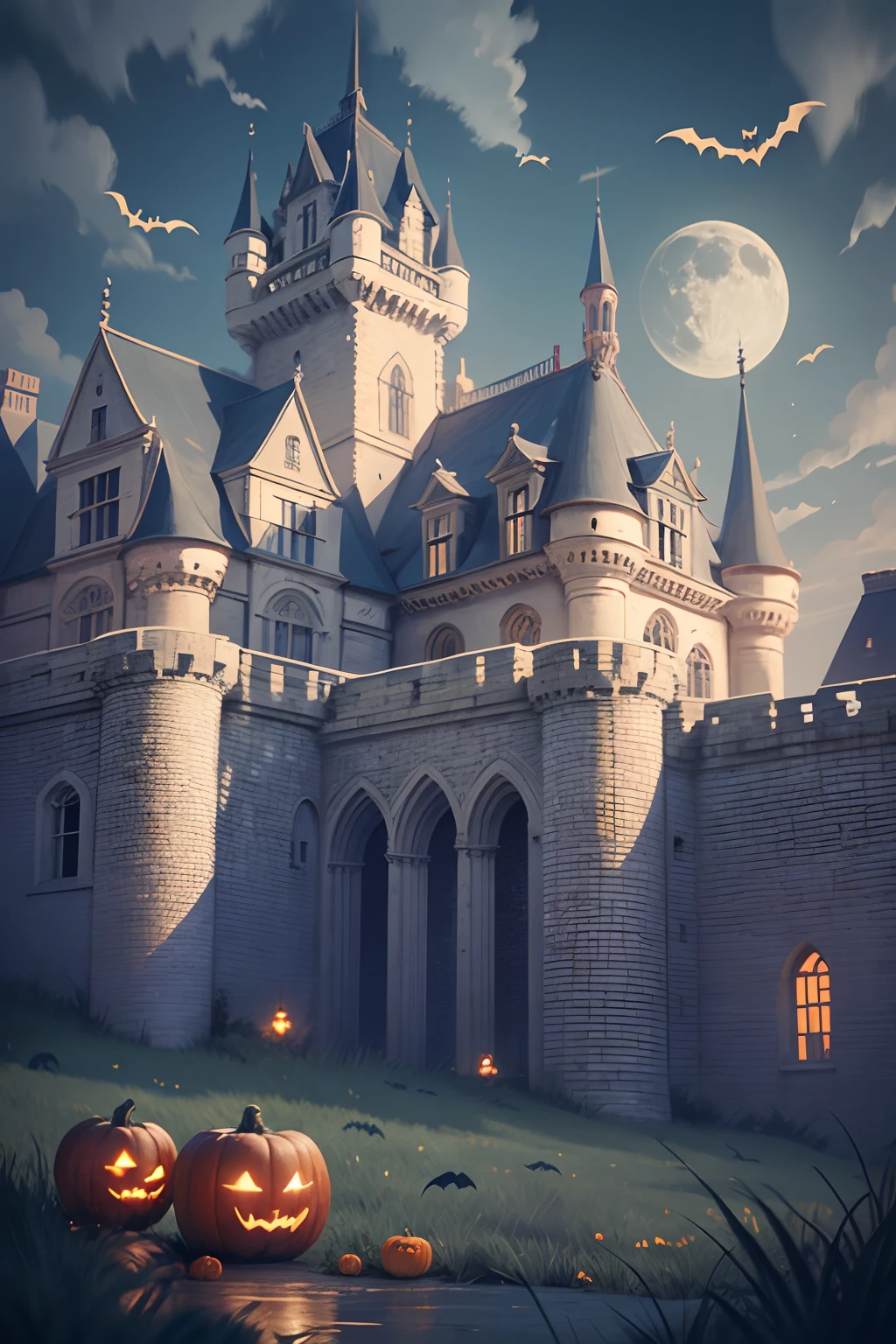 Play location: Castle, Moon, prison, halloween atmosphere