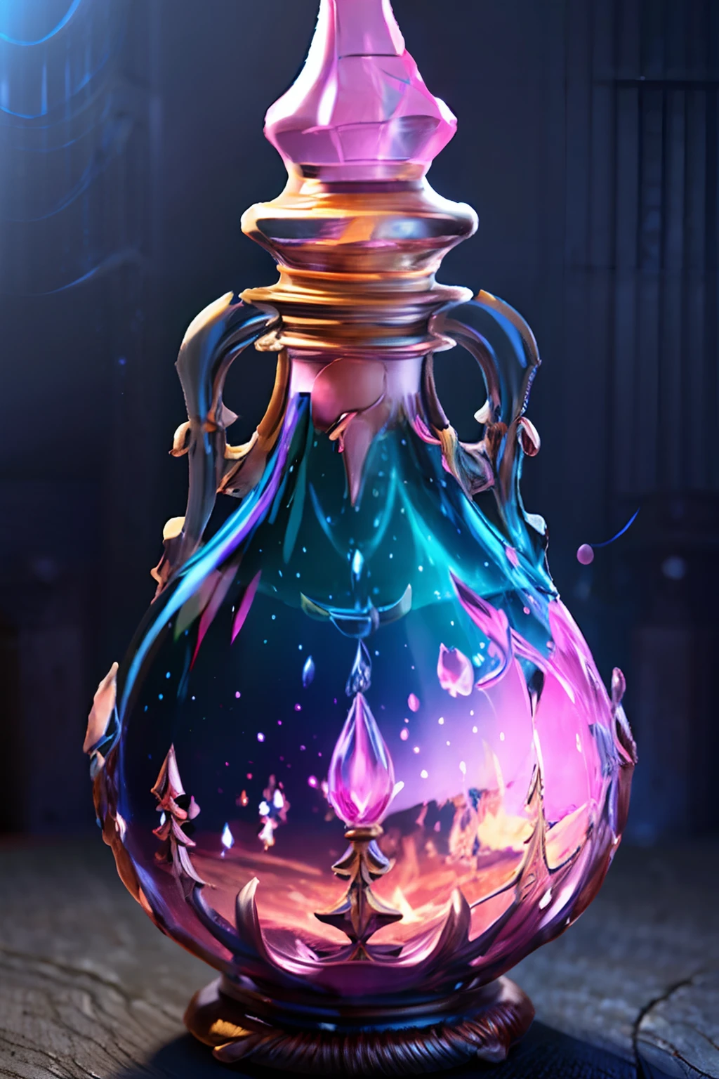 potions，glowing