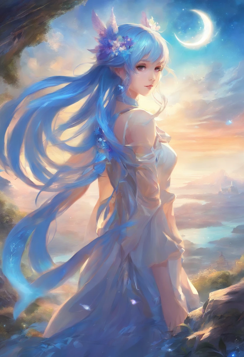 Blue twin tails、Anime style