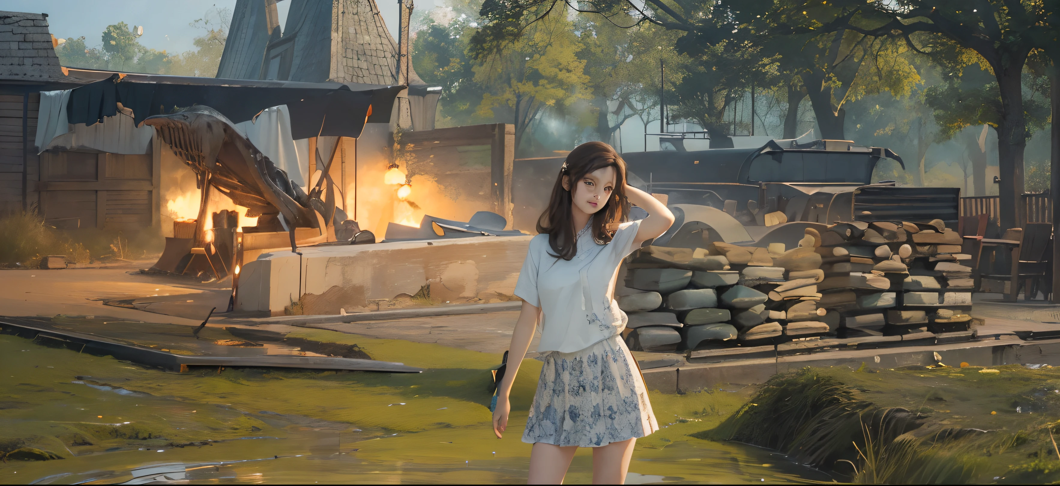 (Ultra Realistic), (Illustration), (Increased Resolution), (8K), (Extremely Detailed), (Best Illustration), (Beautiful and Detailed Eyes), (Best Quality), (Ultra Detailed), (Masterpiece ), ( wallpaper), (detailed face), solo, 1 girl, looking at viewer, detailed face, deep shadows,
