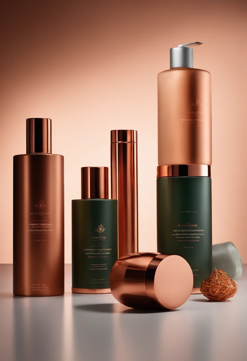 Bottled copper-zinc SOD health care product packaging，Matte coating，A sense of sophistication，Atmospheric design concept