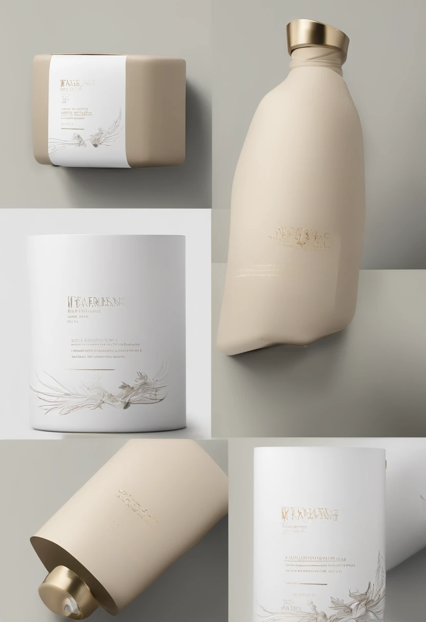 Tablet bottle packaging,Matte coating,A sense of sophistication,Atmospheric design concept,Highlight a sense of well-being