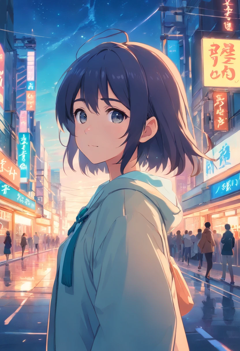 Two-dimensional day manga cute girl avatar