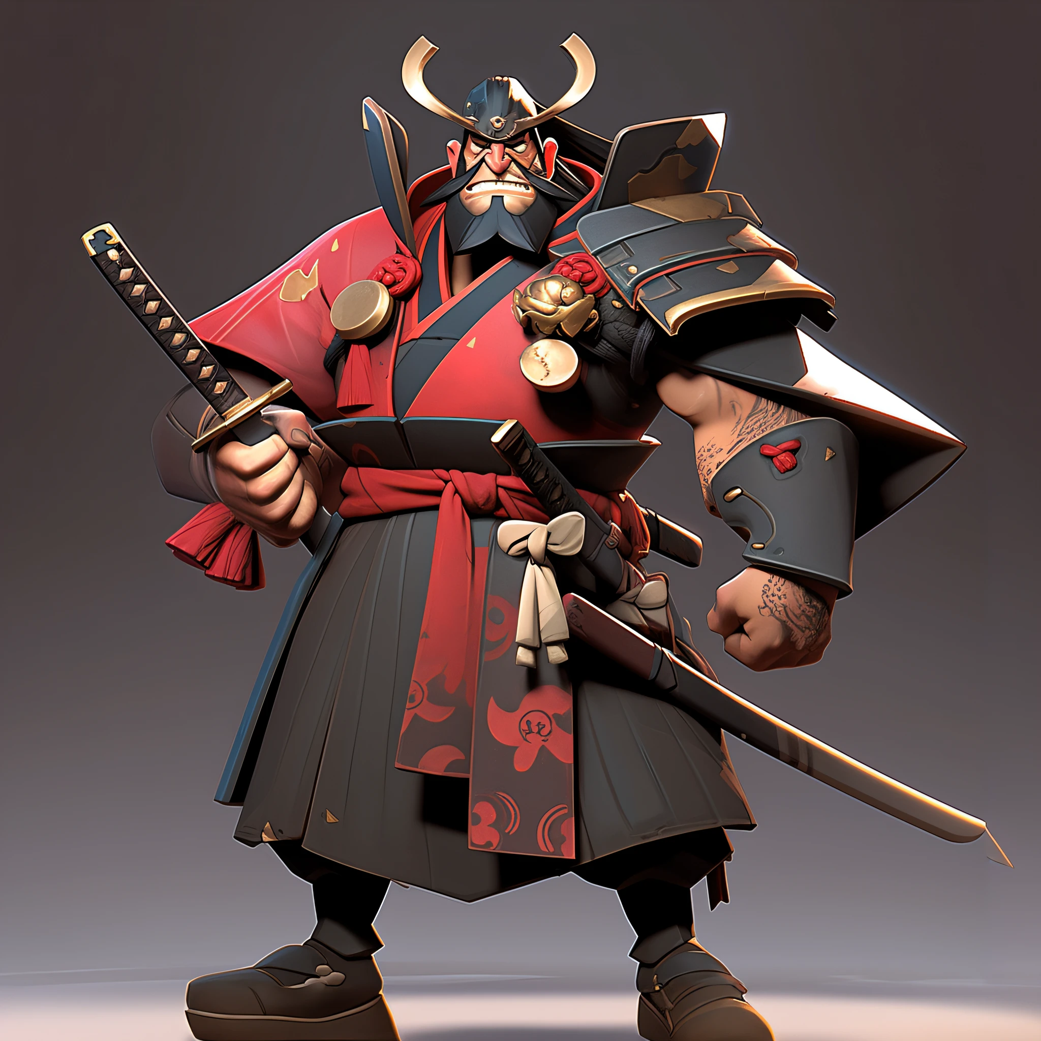 Image of Arafeld of a samurai wearing a sword and helmet, Samurai of Japan, epic samurai warrrior, Samurai clothes, yasuke 5 0 0 px models, samurai warrior, Samurai of Japan, as samurai, clothed in old samurai uniform, Samurai, inspired by Kanō Hōgai, inspired by Kanō Sanraku, cyborg samurai