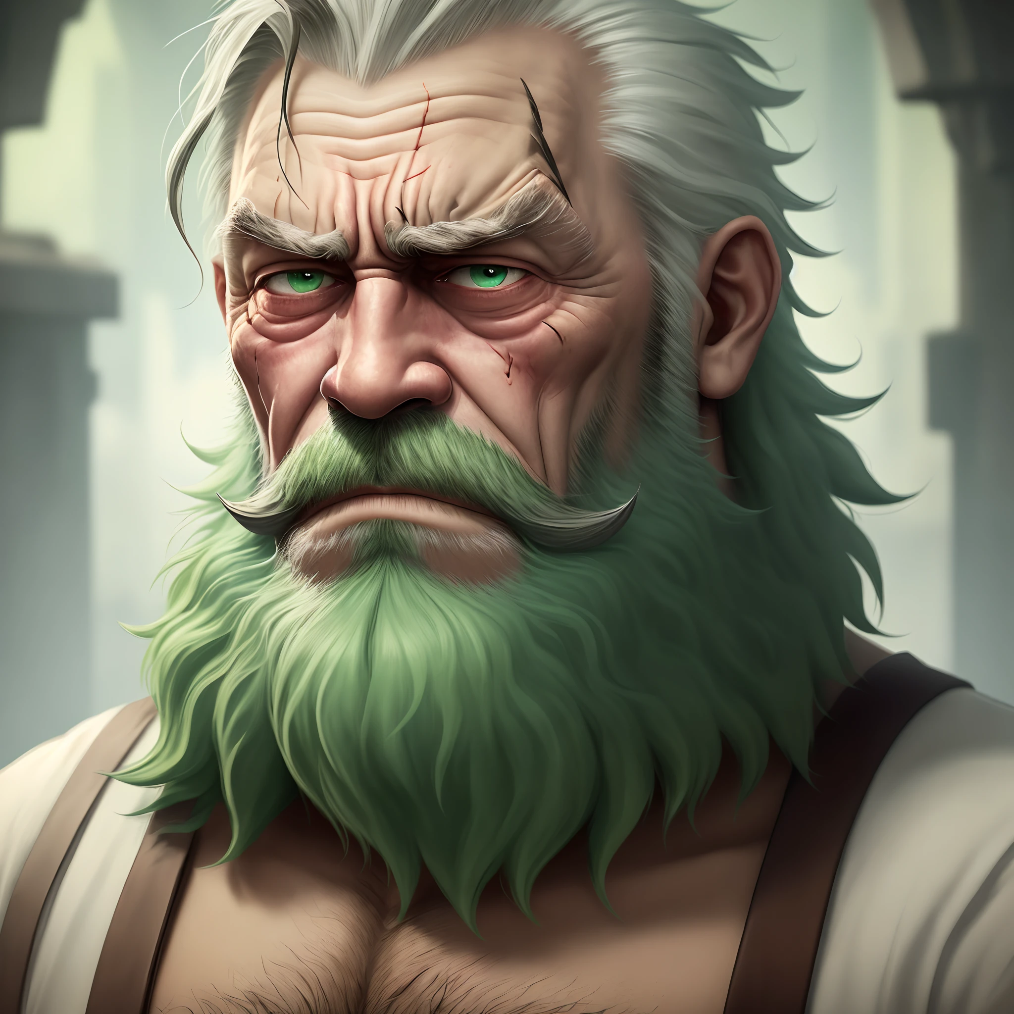 dumbledore，a old man，Big chest，wearing an outfit，Wearing crocodile dragon armor，Wearing a crocodile head hat，muscle men ，Man ，Wear half-moon glasses，Realiy，Ride a crocodile，background castle