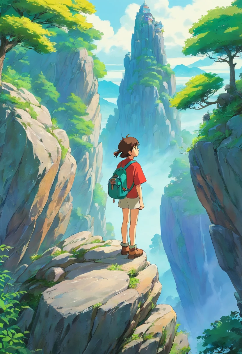 r standing on a rock