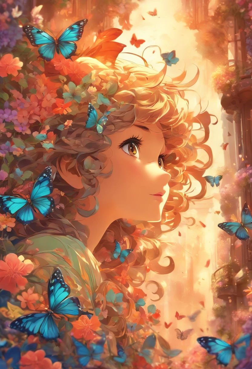 illustration of a butterfly with a floral border, vector art by Maksimilijan Vanka, behance contest winner, art nouveau, butterfly, illustrated in whimsical style, harmony of butterfly, butterflies and worms, beautifully illustrated, adobe illustrator art, fabulous illustrations, flowers and butterflies, vector illustration, illustrations, highly detailed illustration, detailed illustrations, a beautiful artwork illustration