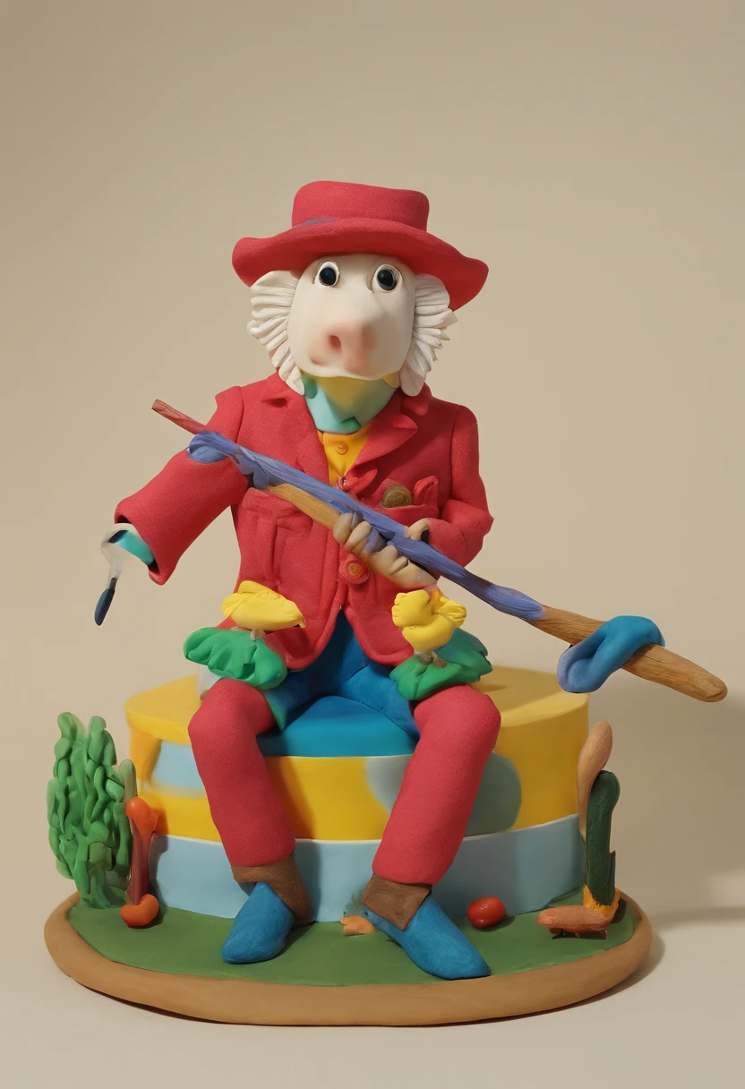 Animal Clothing, Animal and president are fishing