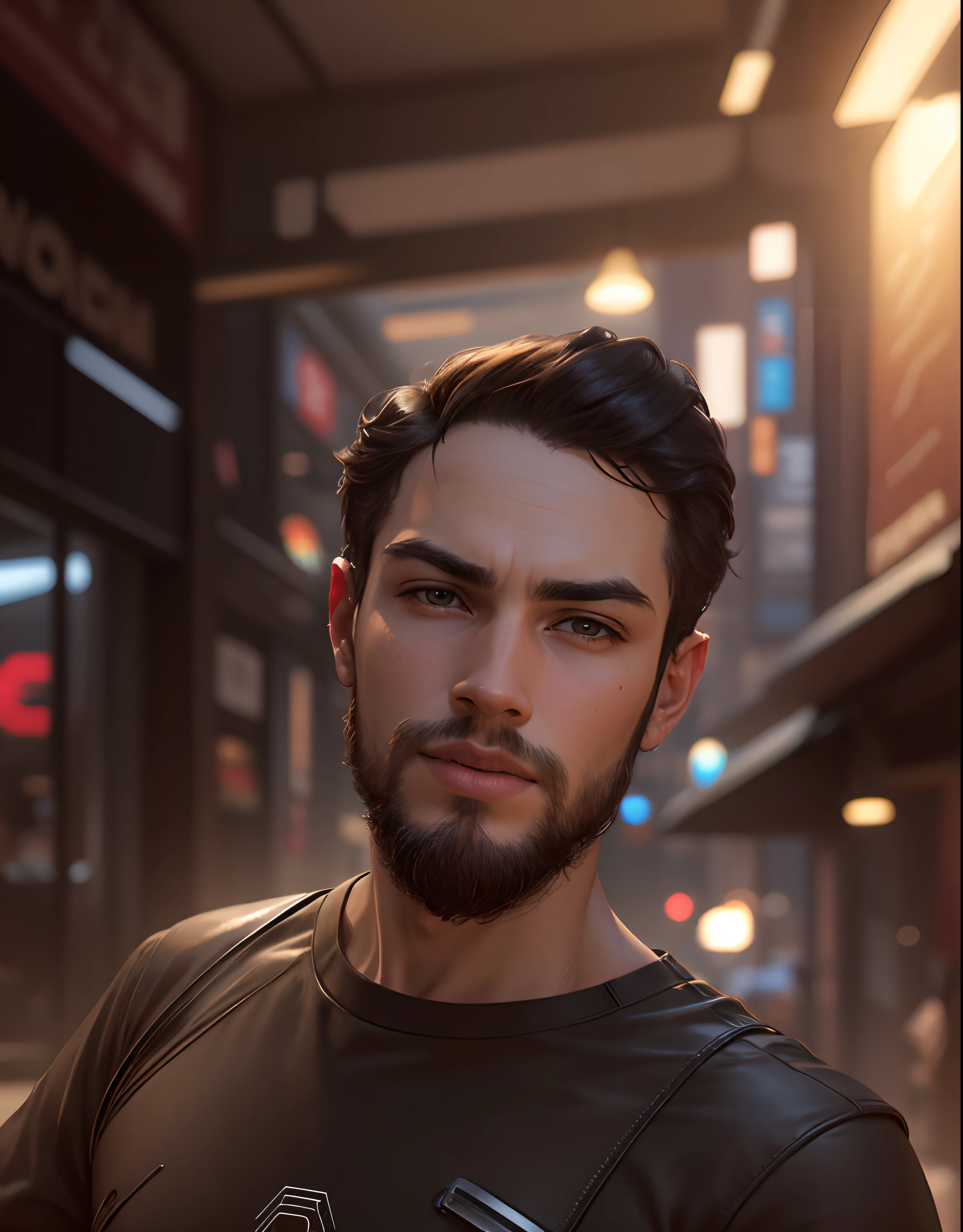 Boy with coffee futuristic background realisti e face 8k ultra high quality hd