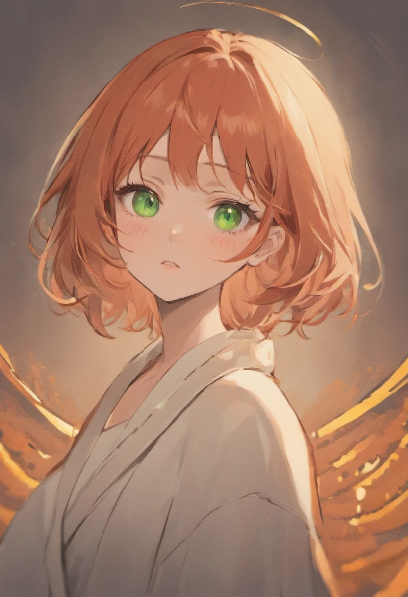 "Create a female face inspired by Asians, Persian, And features of Russia:
- Face size: 21 cm.
- Nose position: Centered, 4 cm under the eyes.
- Nose size: 3.5 cm, Sophisticated、Slightly upward.
- Mouth size: 3 cm, With stuffed animals, Clearly defined lips.
- Eye details: Almond-shaped, Green eyes, 2.Diameter 5 cm, 10 degree angle, With subtle curves.
- Shining bronze complexion, Evoke the glow kissed by the sun.
- short red hair, Length 10 cm, Framing your face elegantly.
- Ensures ultra-realistic rendering in 8K resolution."