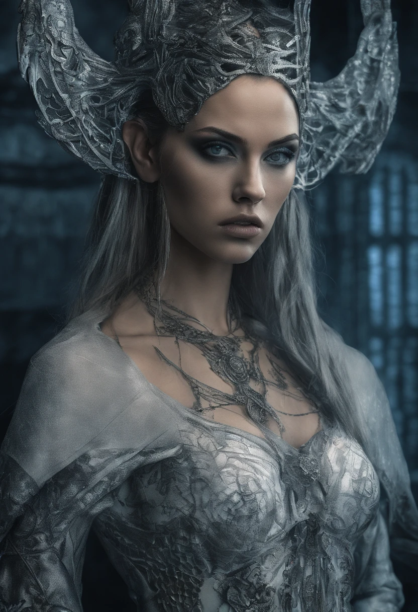 Young Megan Fox and Scarlett Johansson as 2 Elven ladies, (2girls), Duo, Cinematic Lighting, Greek Style Square, Sunlight, Tyndall Effect, Elf Maiden and Elf Queen, 20 & 28 Years Old, Silver Crown, BREAK (((Tribal face Tattoos))), BREAK (((Tribal Cheek Tattoos))), BREAK (((face piercings))), (((pointy elf ears))) BREAK, Silver Gradient Hair, Ice Blue Eyes, Big Cute Eyes, Extreme Light and Shadow, White Long Dress, ((Best quality)), ((masterpiece)), (highly detailed:1.3), 3D, beautiful (cyberpunk:1.3), bold colours and patterns, eye-catching accessories, trendy and innovative hairstyle, vibrant makeup, neon signs, LED lights, bright and vivid color scheme, detailed skin texture, detailed cloth texture, beautiful detailed face, intricate details, ultra detailed, best quality, ultra high res, (photorealistic: 1.4), Raw photo, by Ellen von Unwerth, Nikon D850 Film Stock Photography, F1.6 Lens, Rich Colors, Realistic, Cinestill 800, backlight, rimlighting, studiolighting