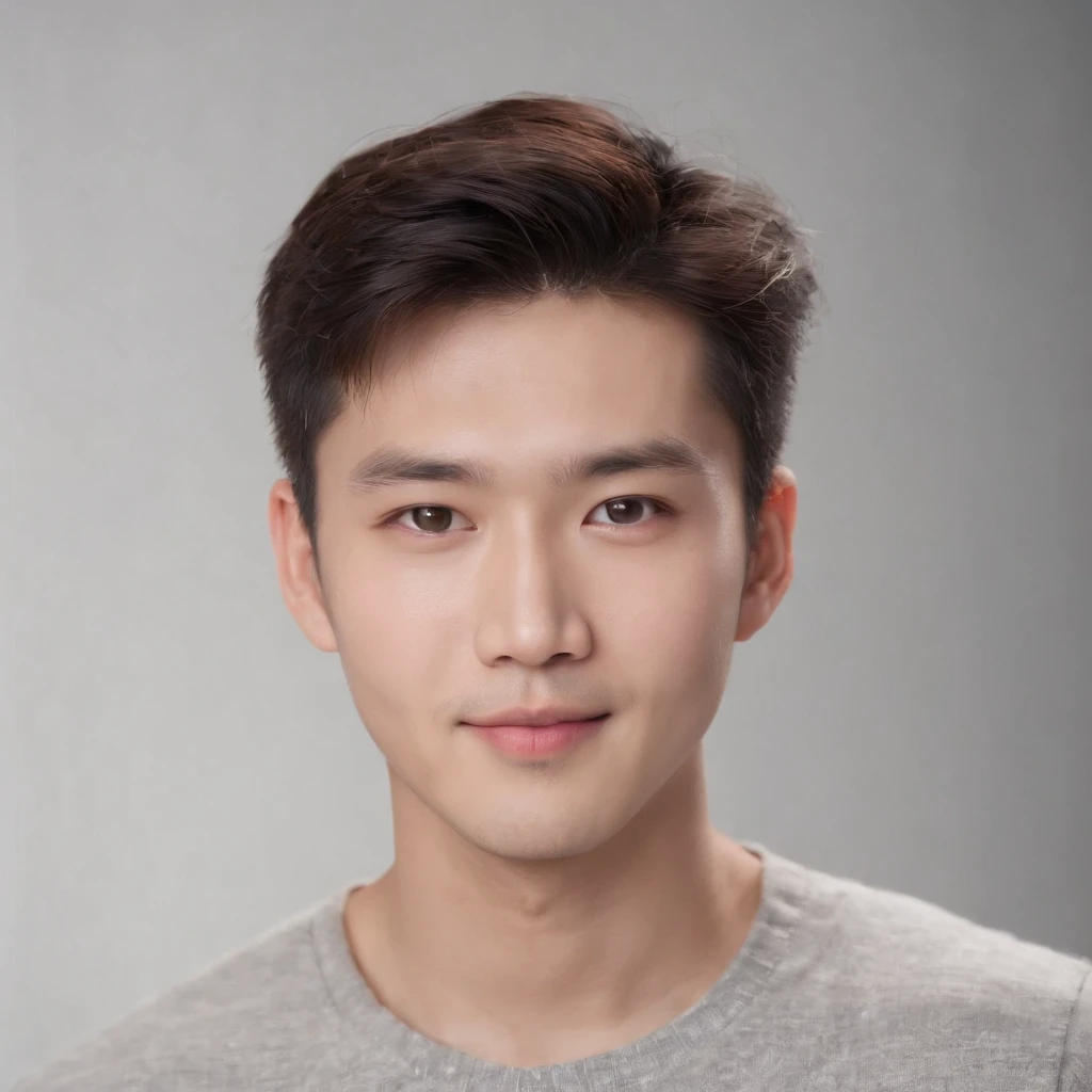 Handsome guy with a mole on the left cheek